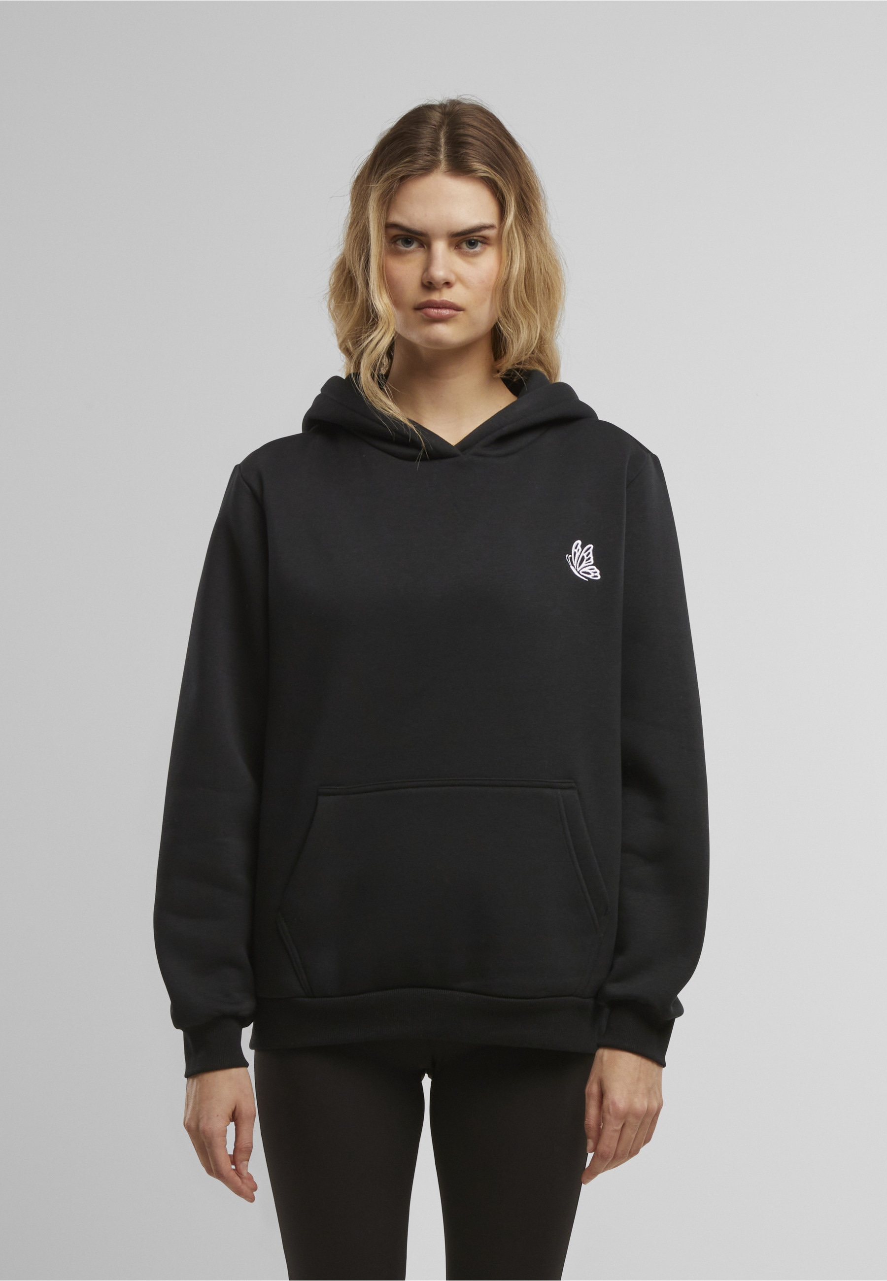 Miss Tee Kapuzenpullover »Miss Tee Flying Butterfly EMB Fluffy Hoody« 1