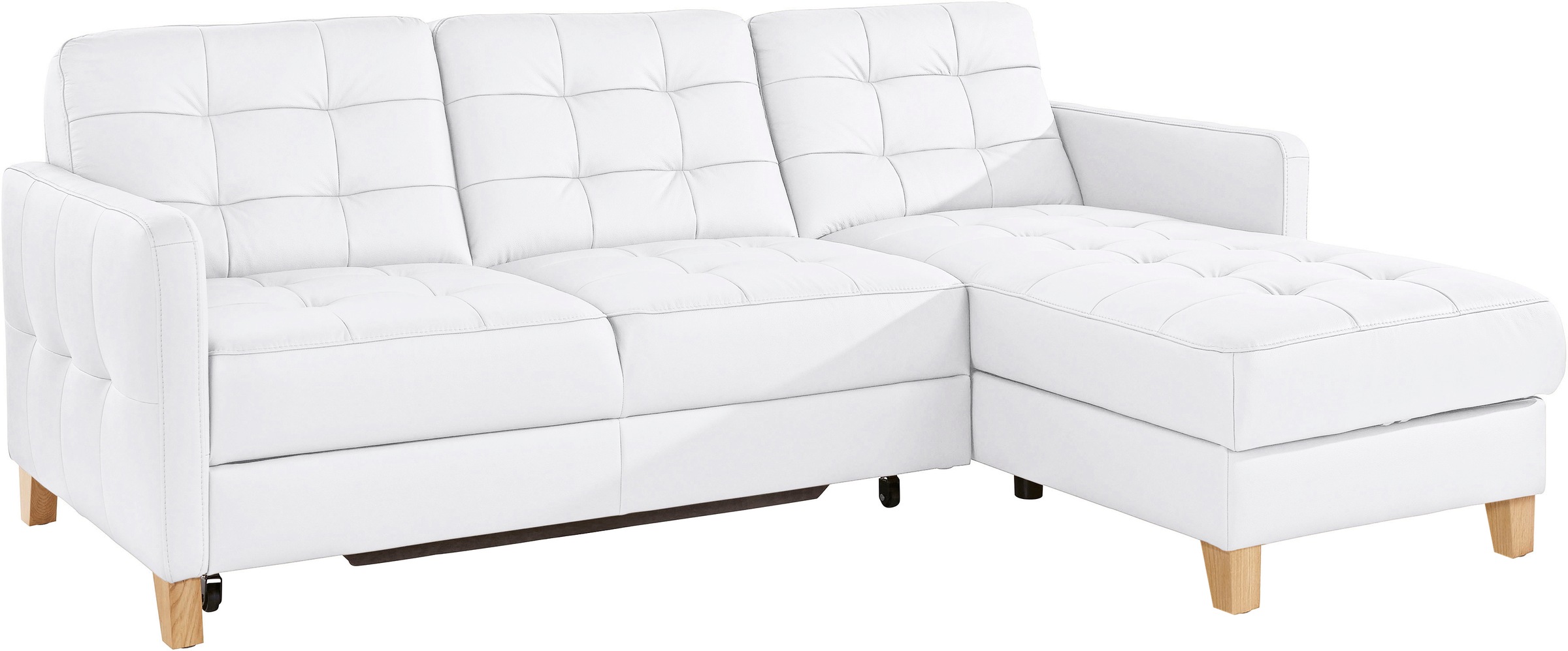 exxpo - sofa fashion Ecksofa »Elio, kompakt und komfortabel, bequem und zeitloses Design, L-Form«, wahlweise mit Bettfunktion