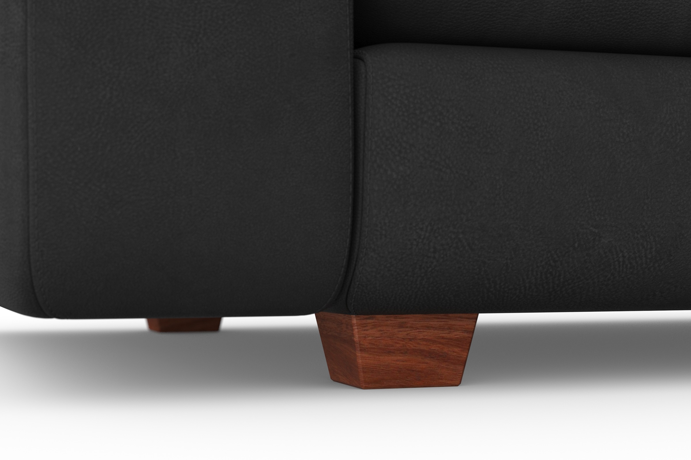 machalke® 4-Sitzer »valentino«, mit breiten Armlehnen, Füße Walnuss, Breite 266 cm