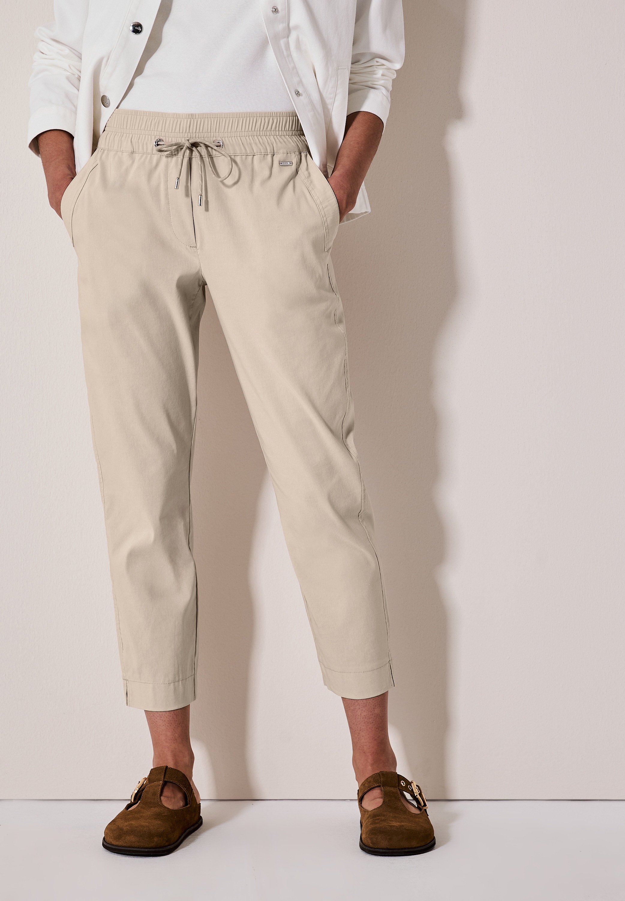 Cecil Jogger Pants, Elastikbund mit Tunnelzug günstig online kaufen