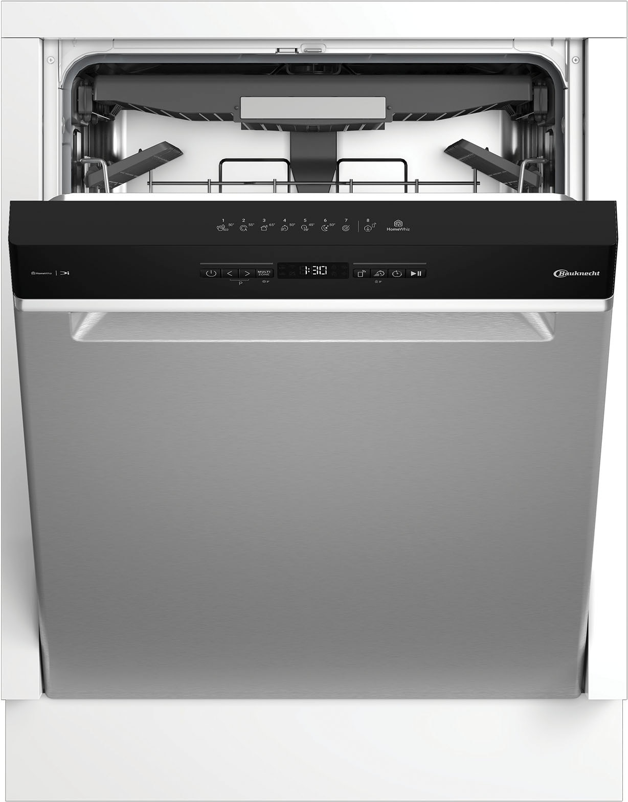 BAUKNECHT Unterbaugeschirrspüler »OBUC Ecosilent2 8650« 8,9 l 14 tlg. Maßgedecke ActiveDry – automatische Türöffnung, 2+2 Herstellergarantie