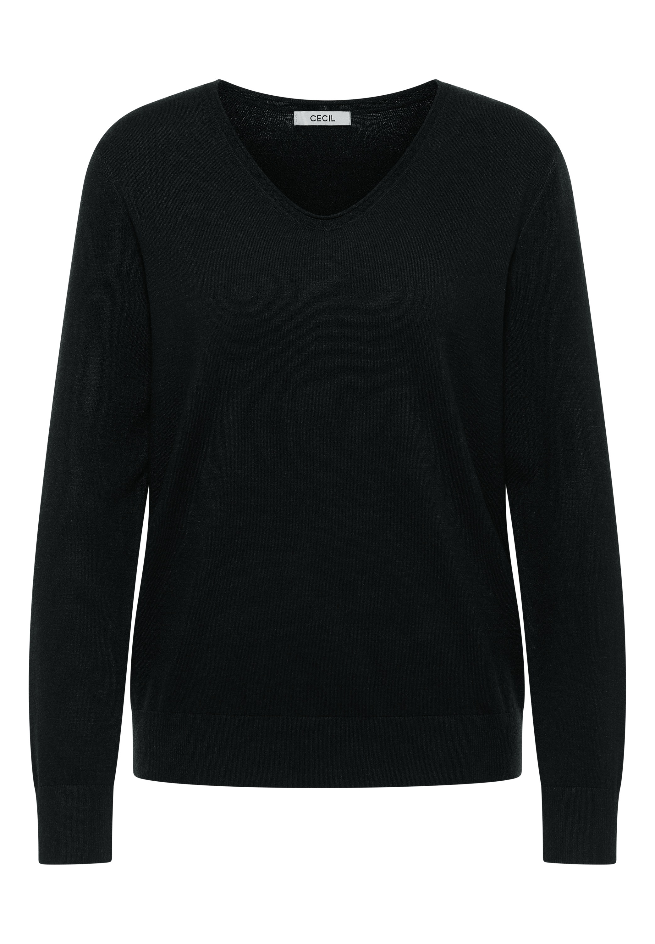 Cecil Strickpullover, mit Materialmix