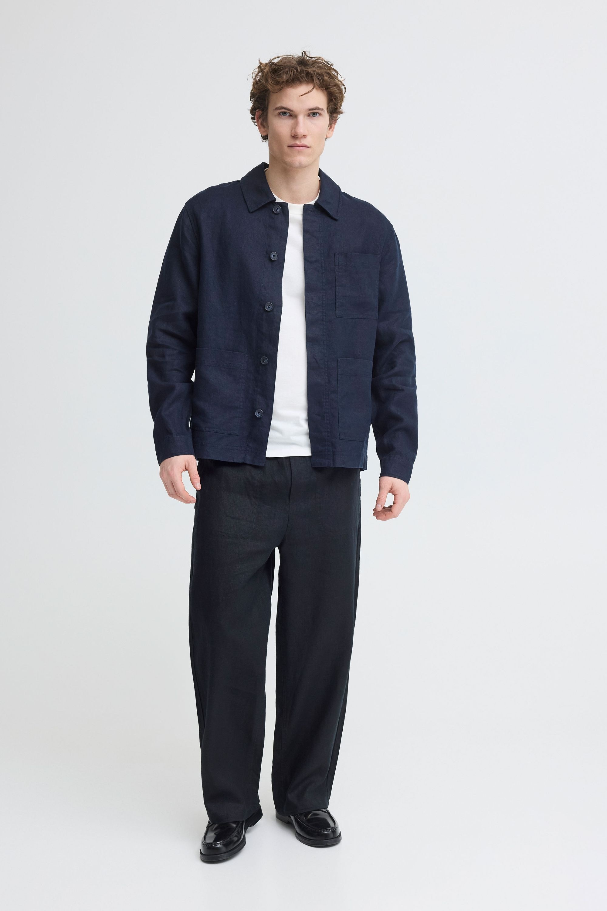 Casual Friday Hemdjacke »Hemdjacke CFEvensen Linen Mix«