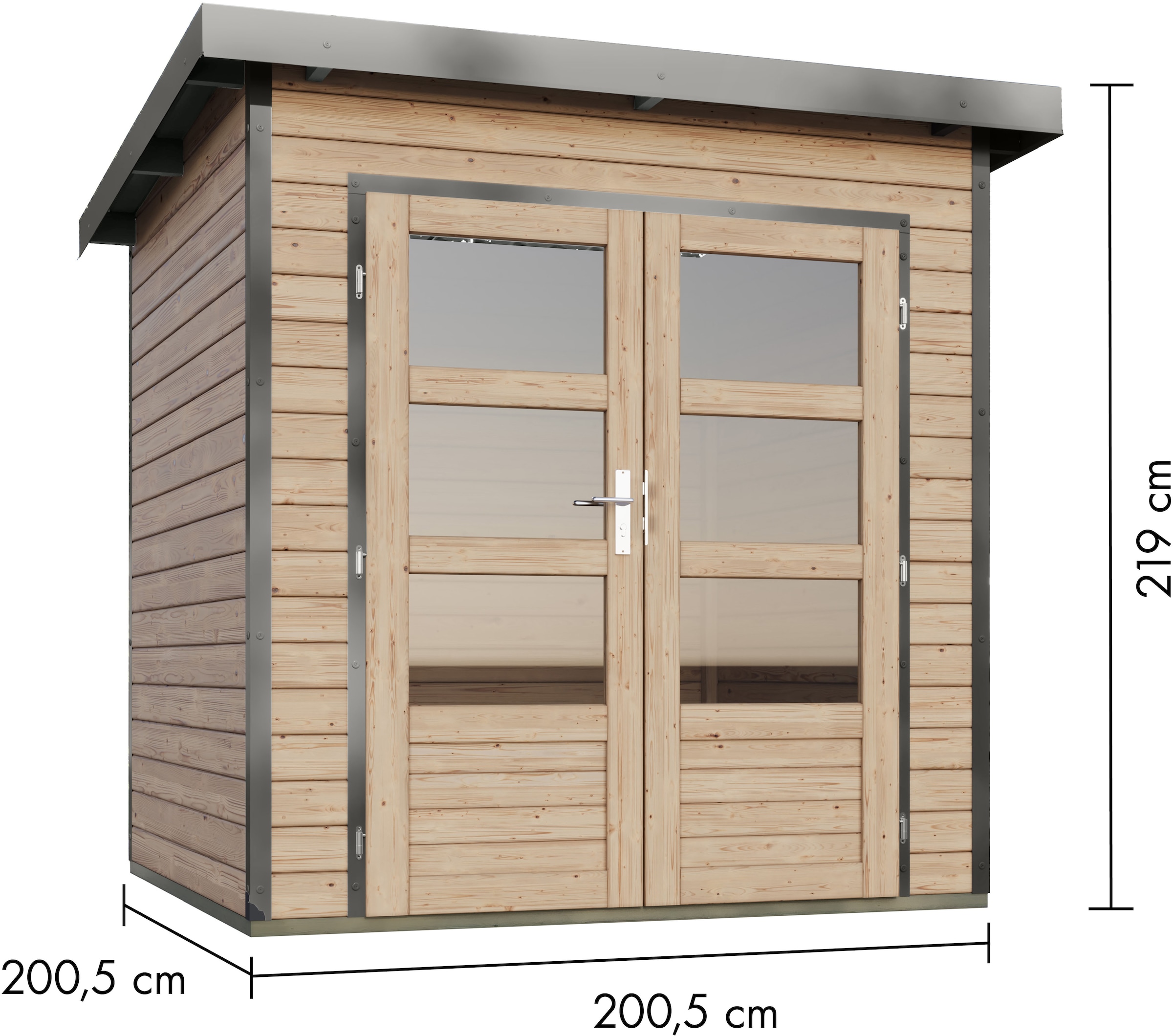 Karibu Gartenhaus »Plutino 1, in verschiedenen Farben«