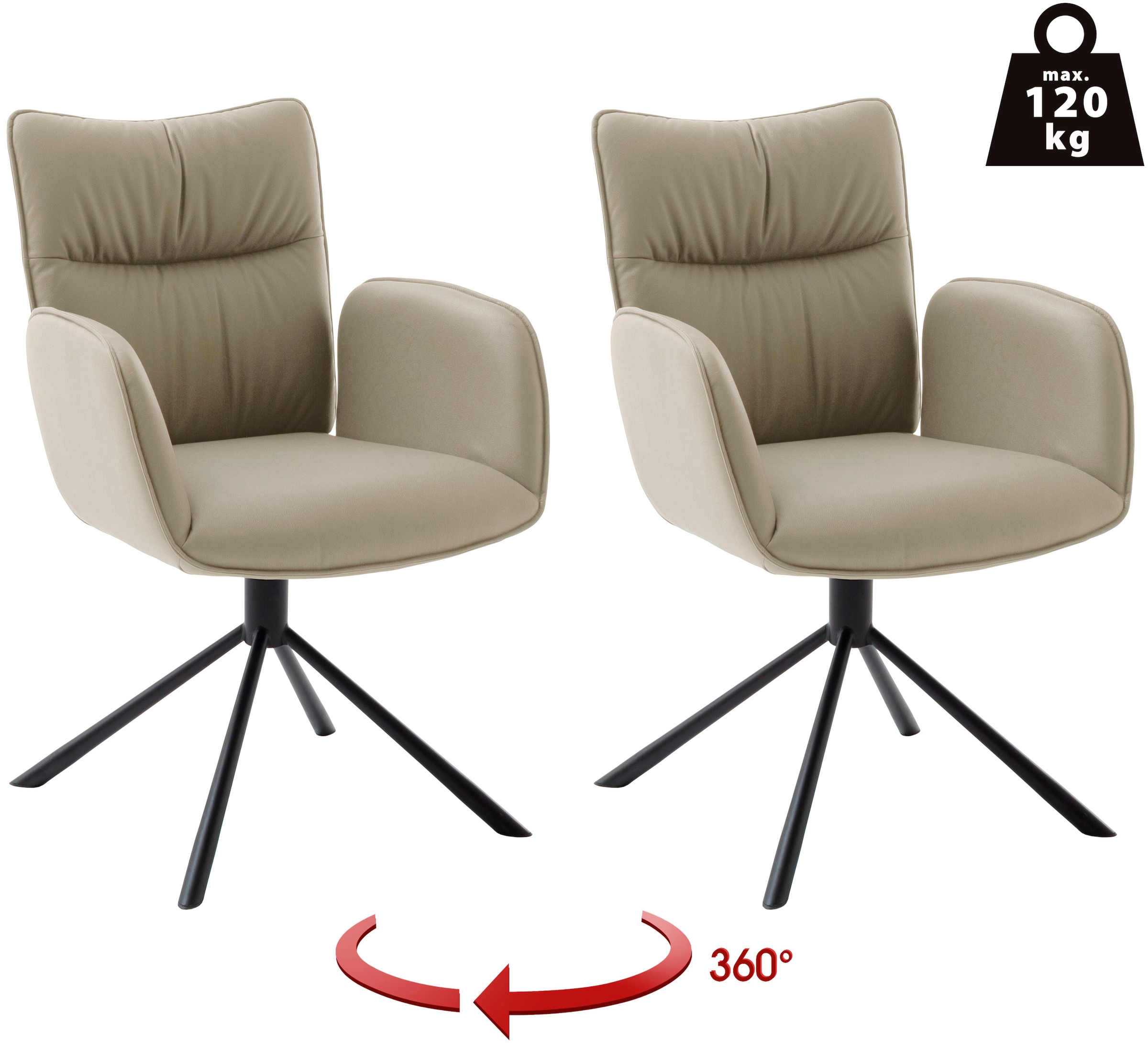 MCA furniture 4-Fußstuhl "MARIN Esszimmerstuhl (2er Set) - Stuhl" (Set) 2 S günstig online kaufen