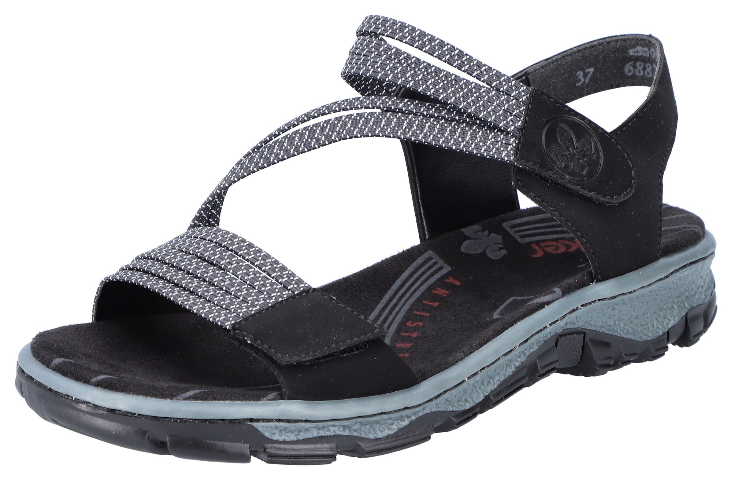 Rieker Riemchensandale, Sommerschuh, Sandalette, Klettschuh, in sportiver Optik