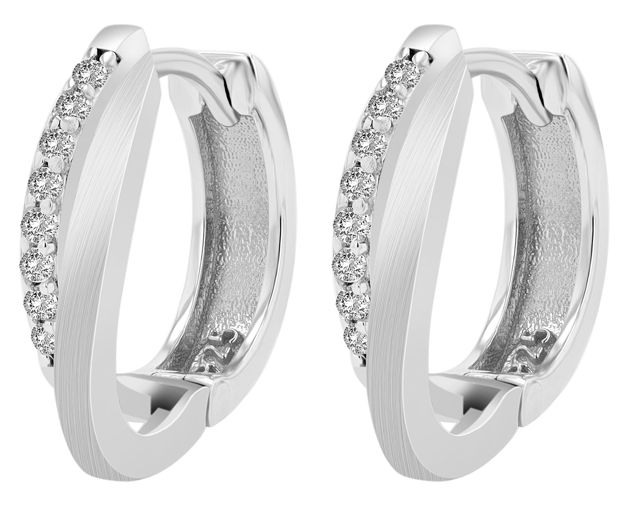 Adelia´s Klappcreolen »Damen Ohrringe – Klappcreole aus 925 Silber« Ideal als Geschenk zum Valentinstag