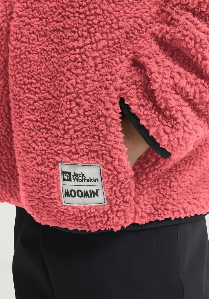 Jack Wolfskin Fleecejacke »MOOMIN ICE CURL K«, mit Kapuze