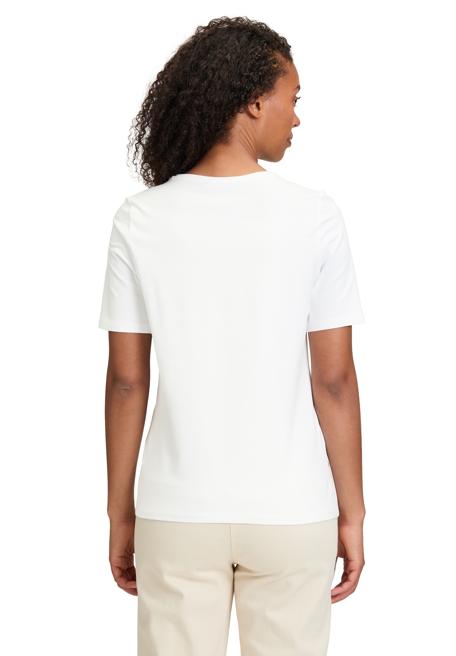 Betty Barclay Kurzarmshirt »Betty Barclay Basic Shirt mit Aufdruck«, (1 tlg.), Glitzersteine