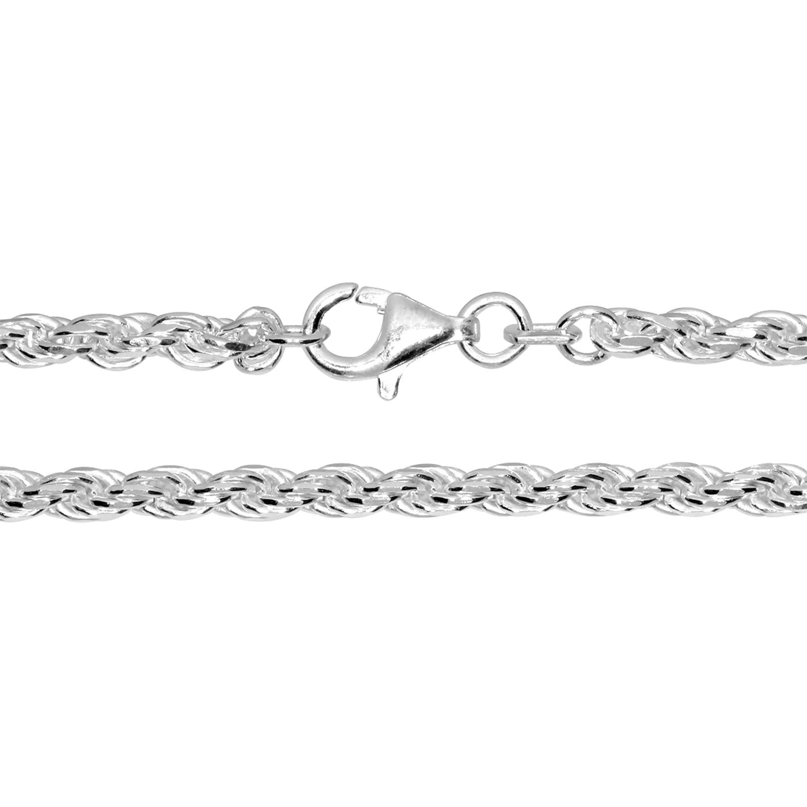 Silberkette OSTSEE-SCHMUCK "- Kordel 2,8 mm - Silber 925/000 -" Gr. 42, silber (silber 925, silberfarben, weiß), Halsketten, Damen, 42, Silber 925 (Sterlingsilber), Silberkette