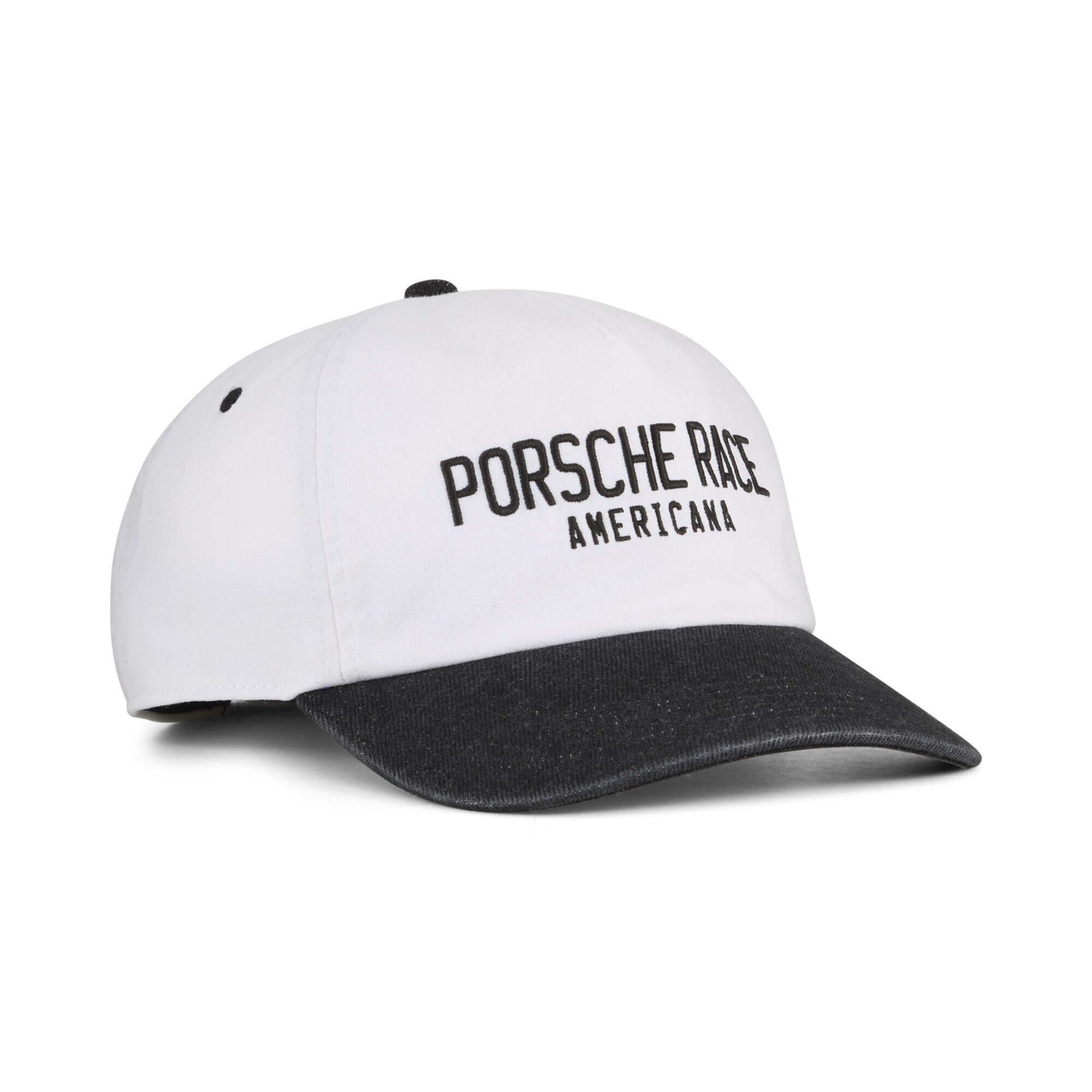 PUMA Flex Cap "Porsche Legacy Lifestyle Dad Cap Erwachsene"weiß schwarz, colorblocking, Futter Vorderteil: 100% Polyester, Caps