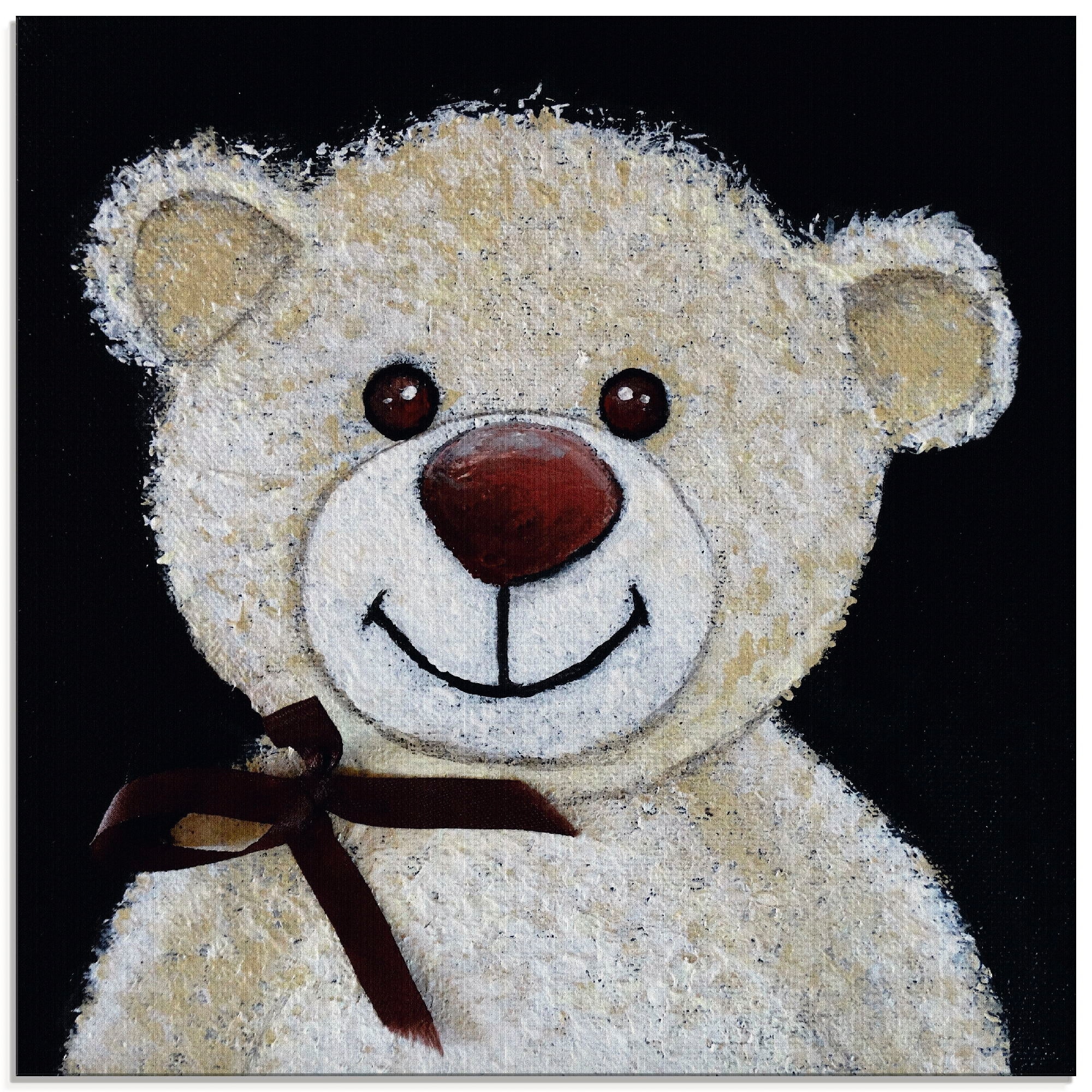 Artland Glasbild "Teddybär", Spielzeuge, (1 St.), in verschiedenen Größen