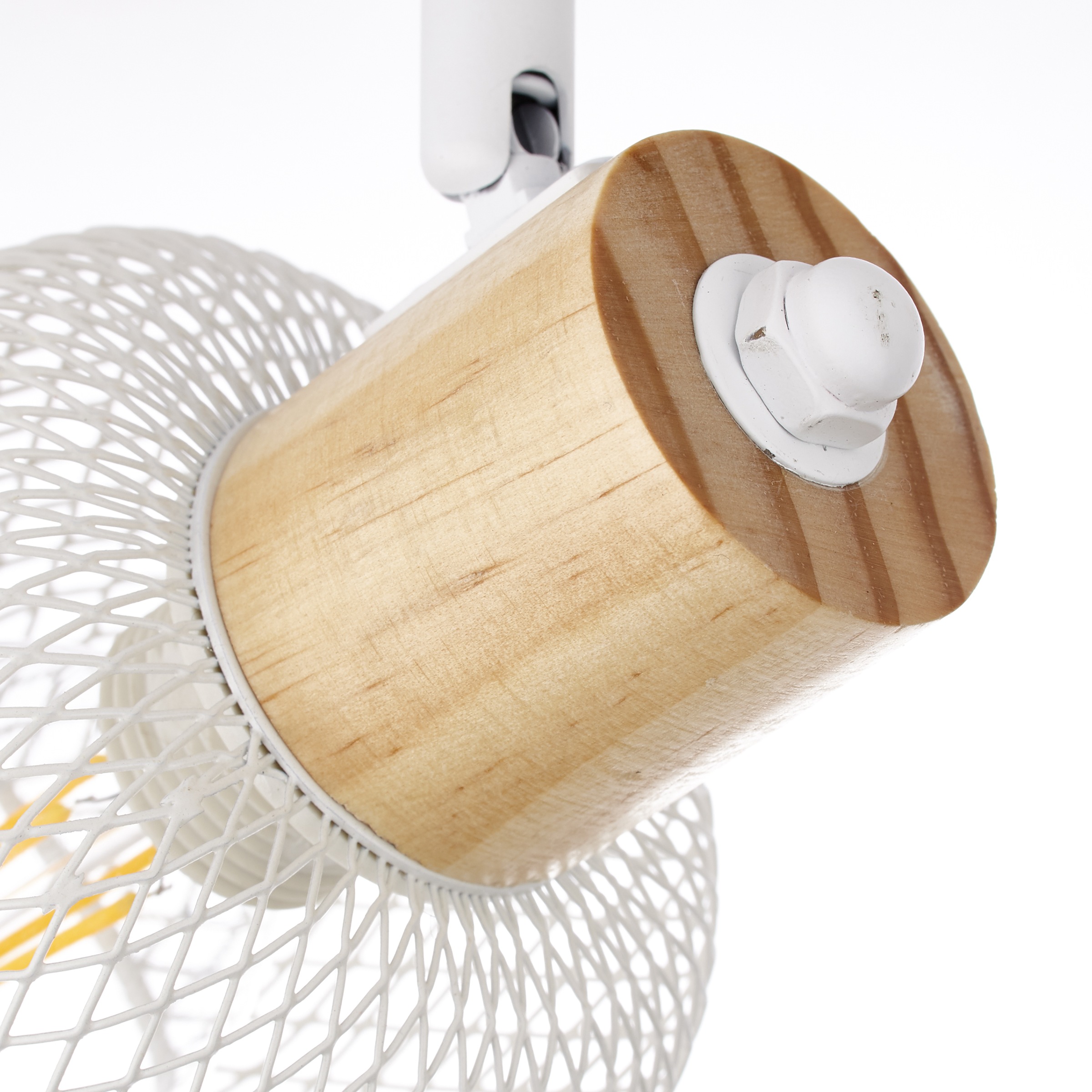 Brilliant Deckenstrahler »Giada« E14 1 Stk. 74 cm, 4 x E14, Köpfe schwenkbar, Metall/Holz, weiß/natur