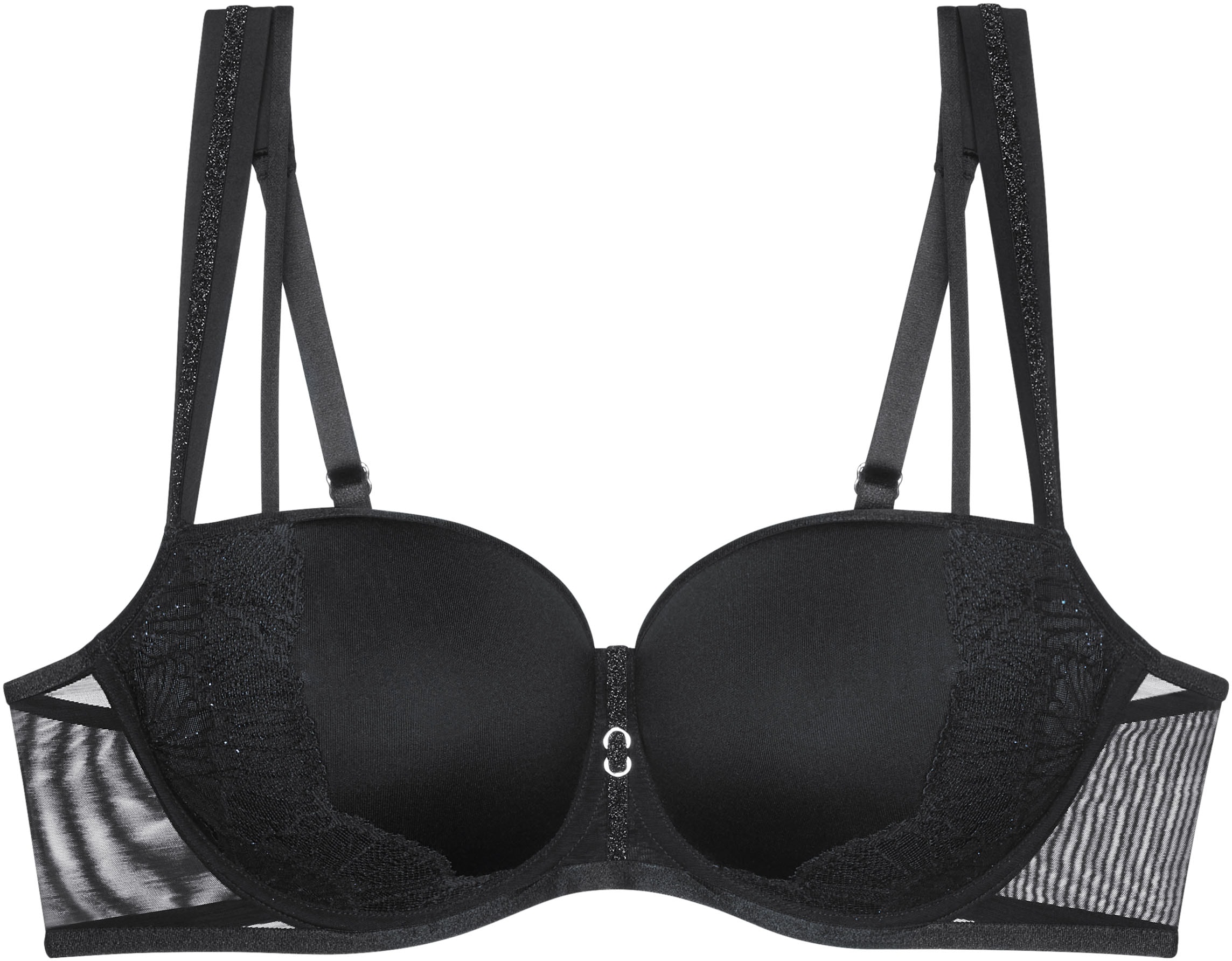 Triumph Balconette-BH »Palina Moonlight Kiss«, leicht, gefütterte Spacer-Cups, Spitze, Glitzergarn