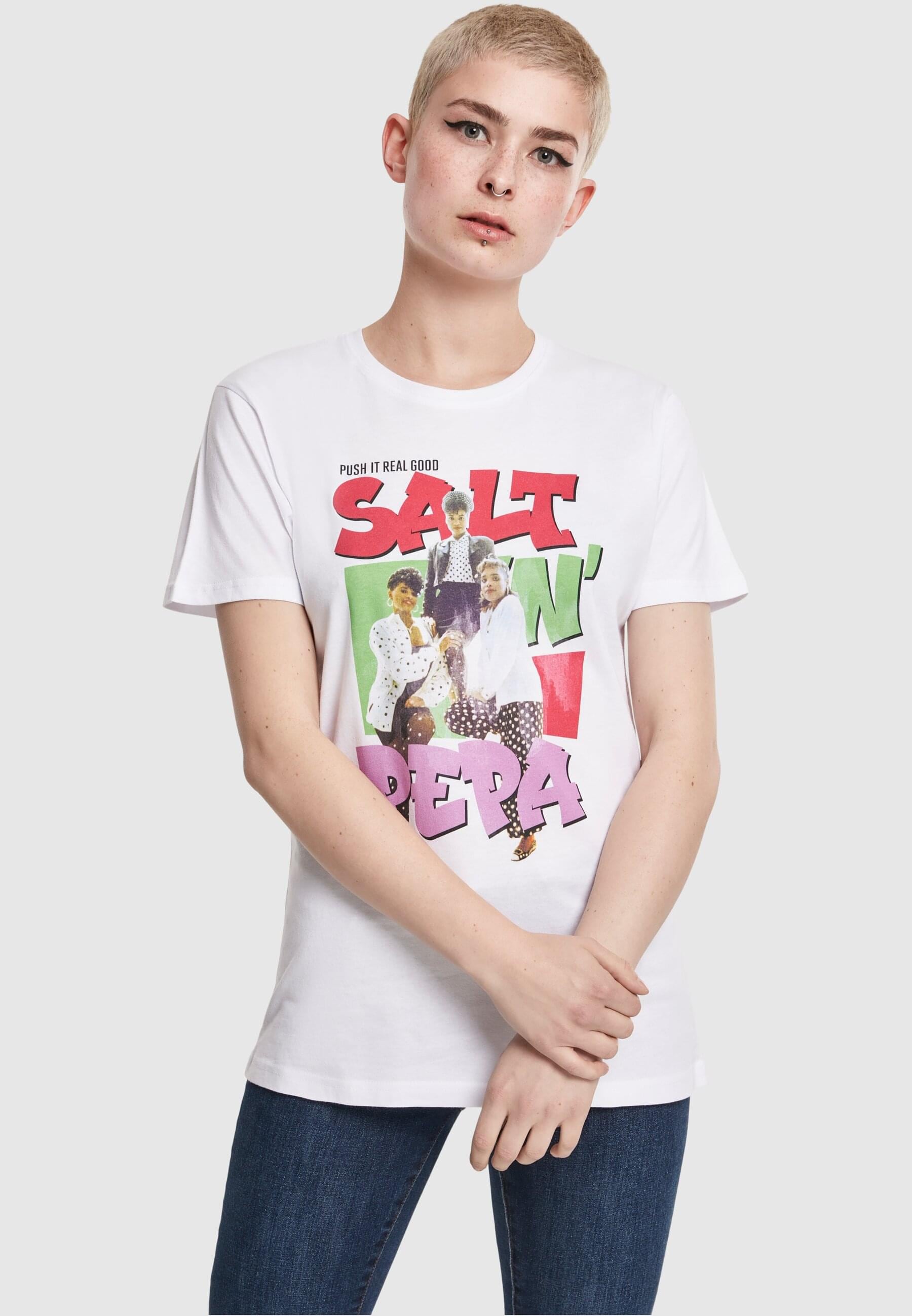 Merchcode Kurzarmshirt »Merchcode Ladies Salt N Pepa Tee«, (1 tlg.)