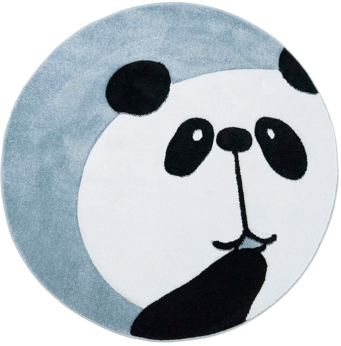 Carpet City Kinderteppich »Bueno Kids 1389«, rund, Spielteppich, Panda-Bär, 3D-Effekt, Weicher Flor, Pflegeleicht