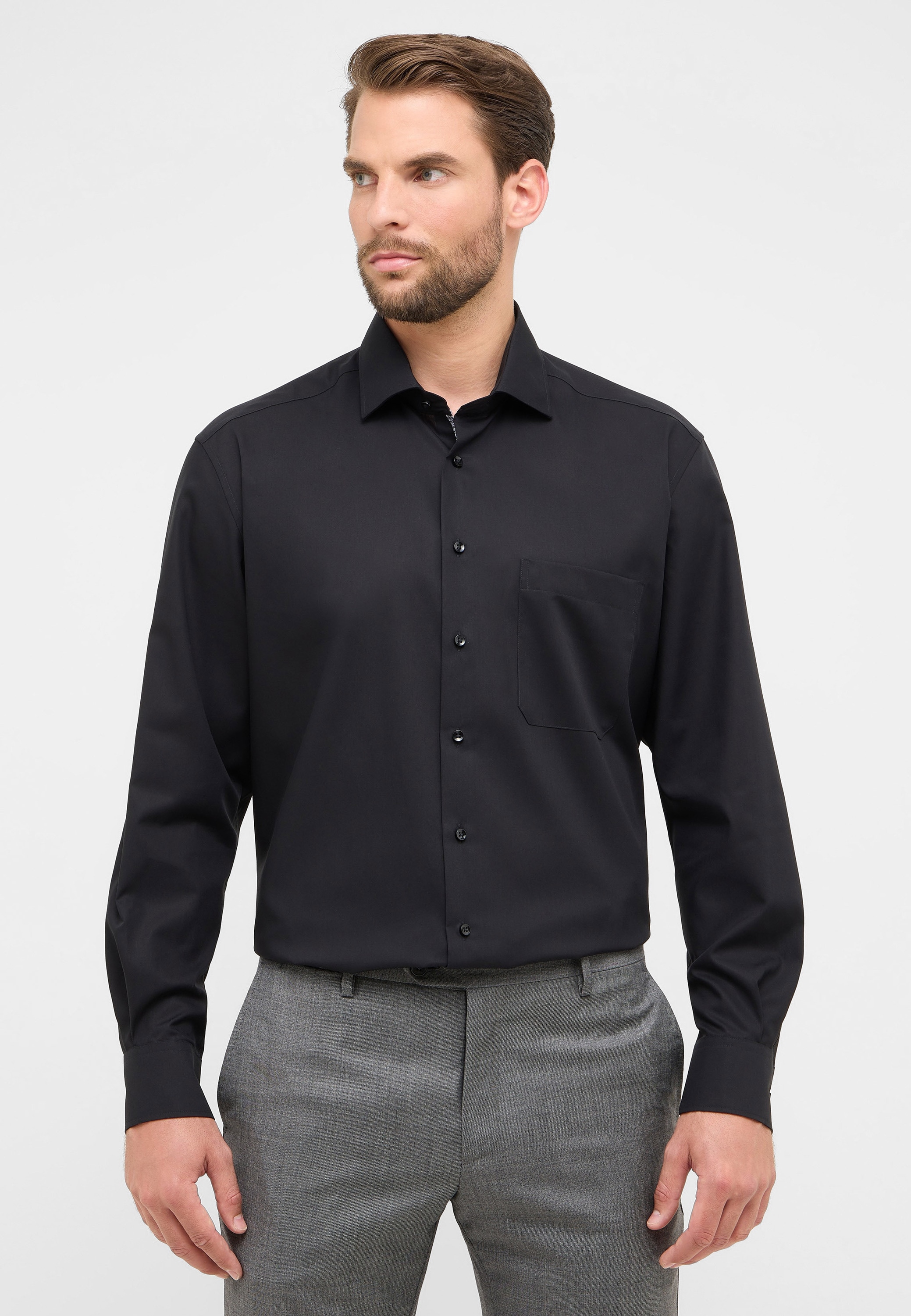Eterna Langarmhemd, NON IRON (bügelfrei) günstig online kaufen