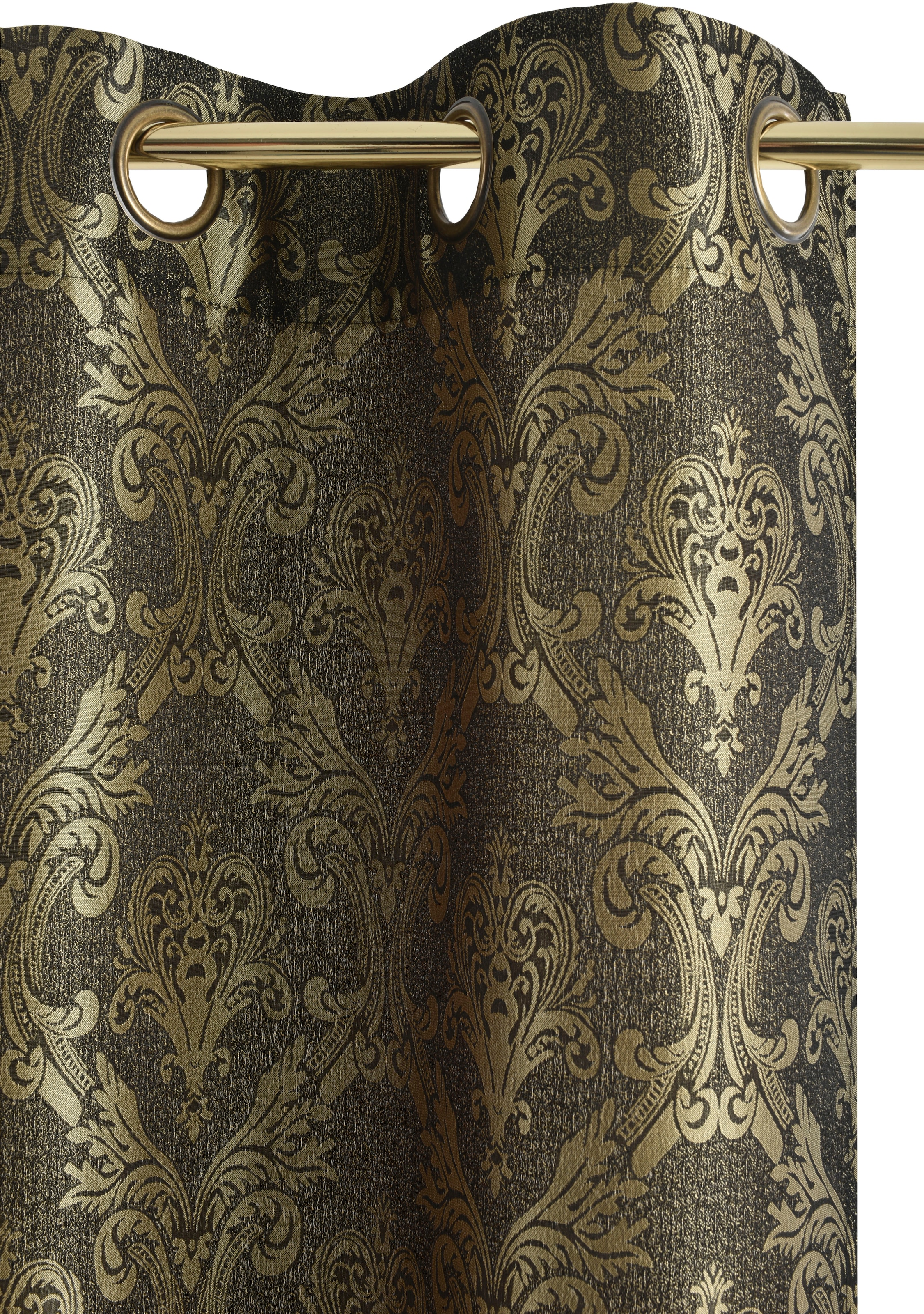 Leonique Vorhang »Bahar«, (1 St.), verschiedene Größen blickdichter  Jacquard mit Goldschimmer kaufen | BAUR
