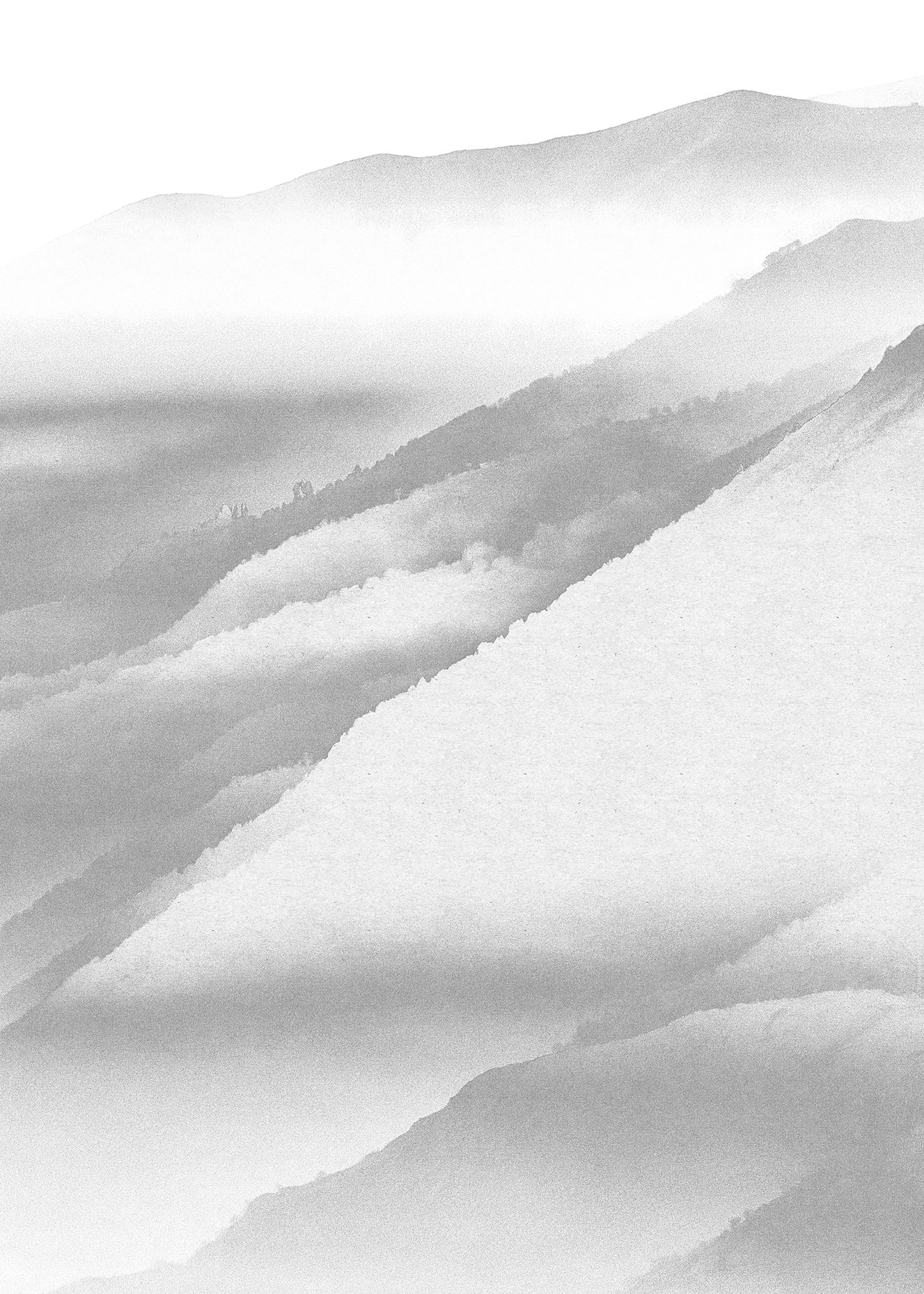 Vliestapete »White Noise Mountain«, 200x280 cm (Breite x Höhe), Vliestapete, 100 cm...