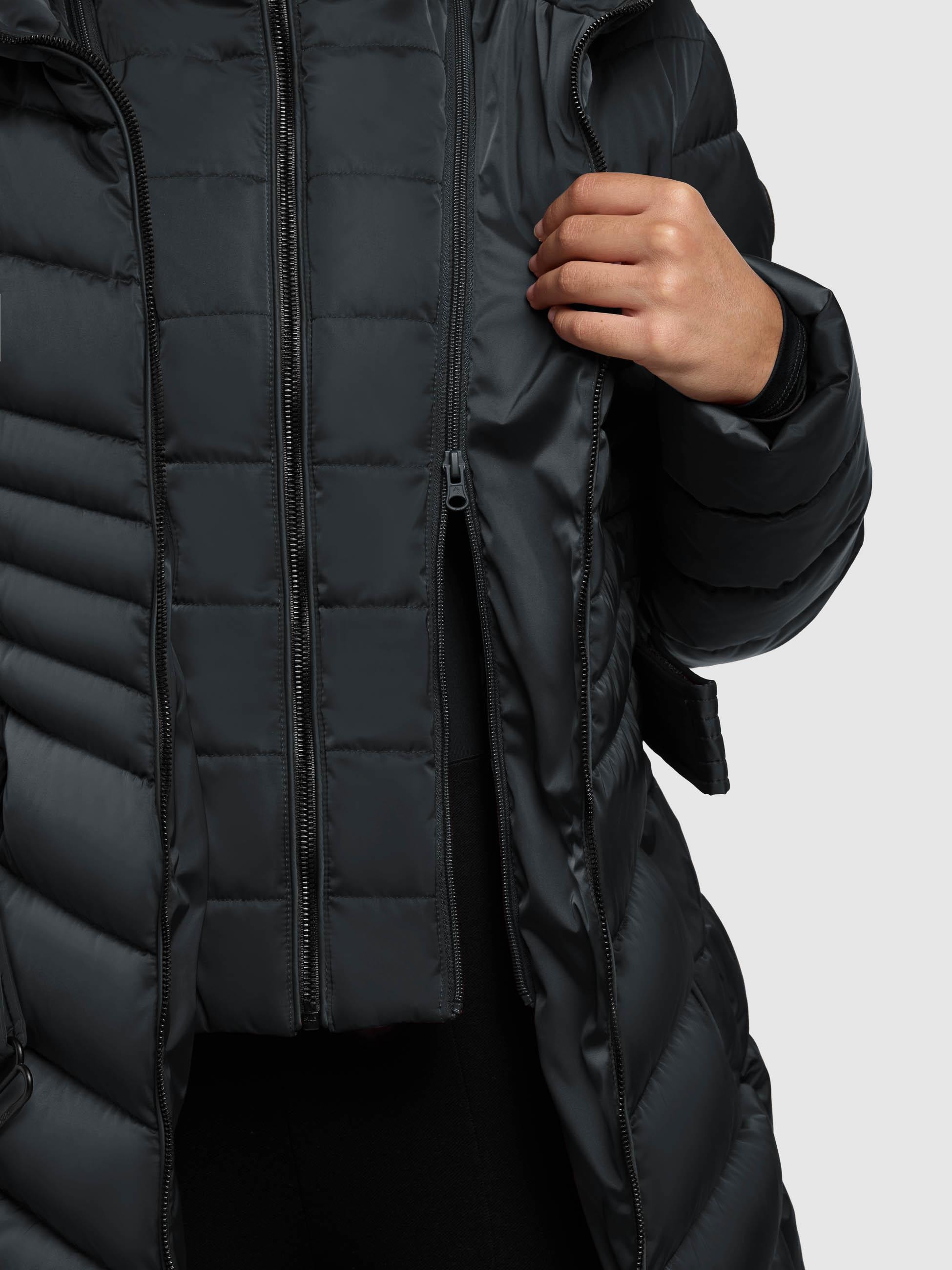 khujo Kurzmantel »Kina« Gesteppter Damen Mantel mit abnehmbarem Taillengürtel