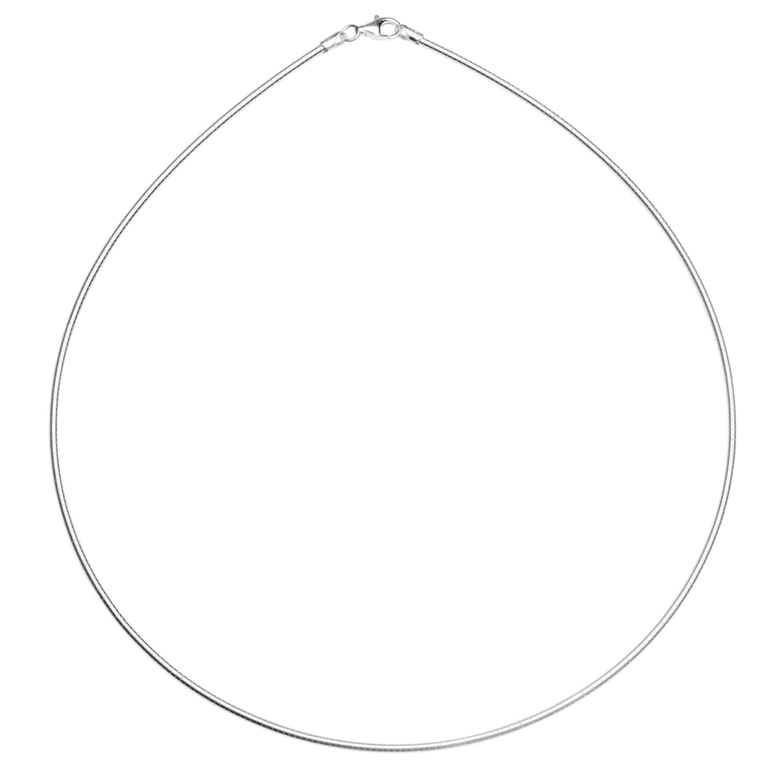 OSTSEE-SCHMUCK Halsreif »- Omega 1,7 mm - Silber 925/000 -,«