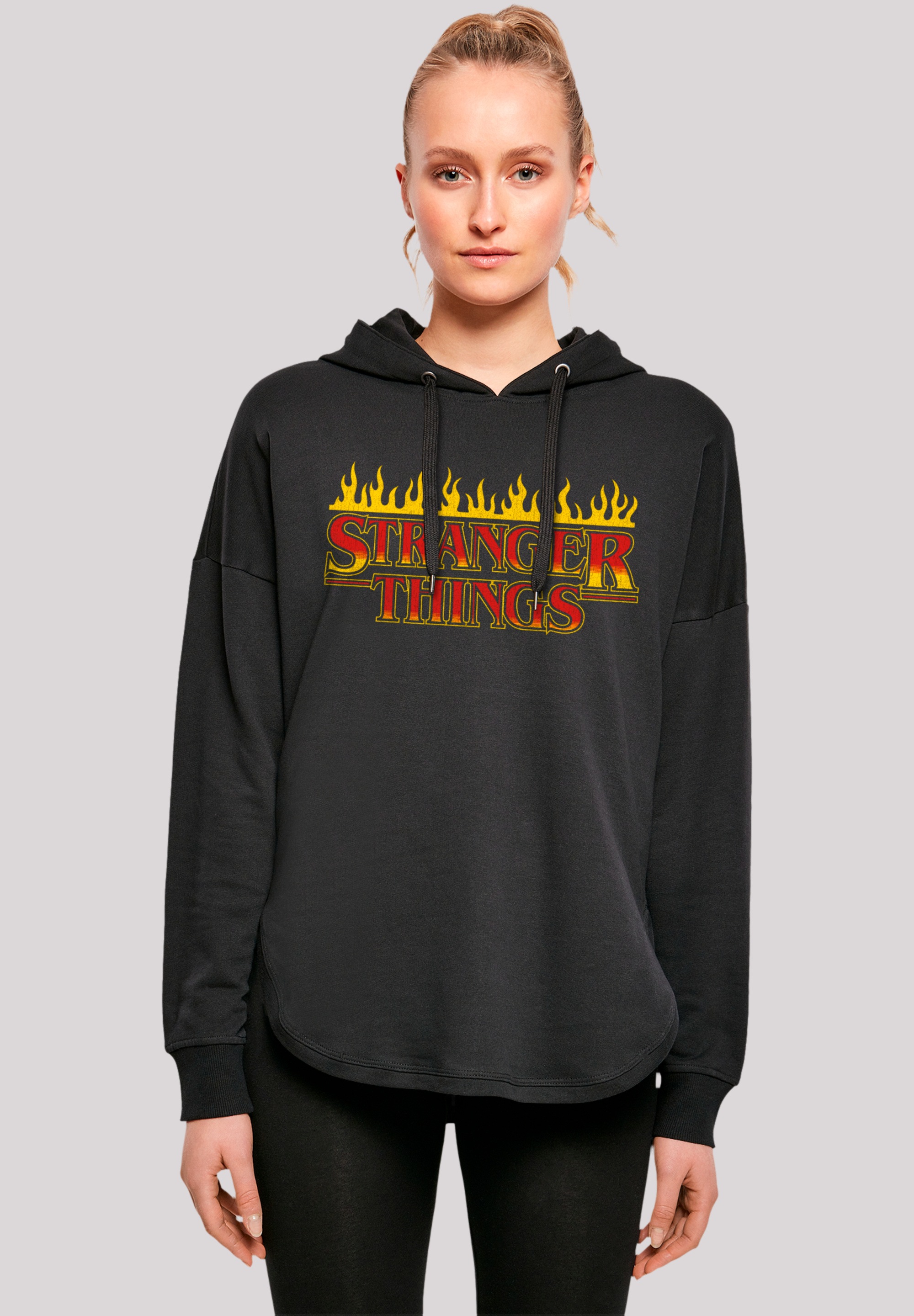 F4NT4STIC Kapuzenpullover "Stranger Things Fire Logo Men Netflix TV Series", Premium Qualität