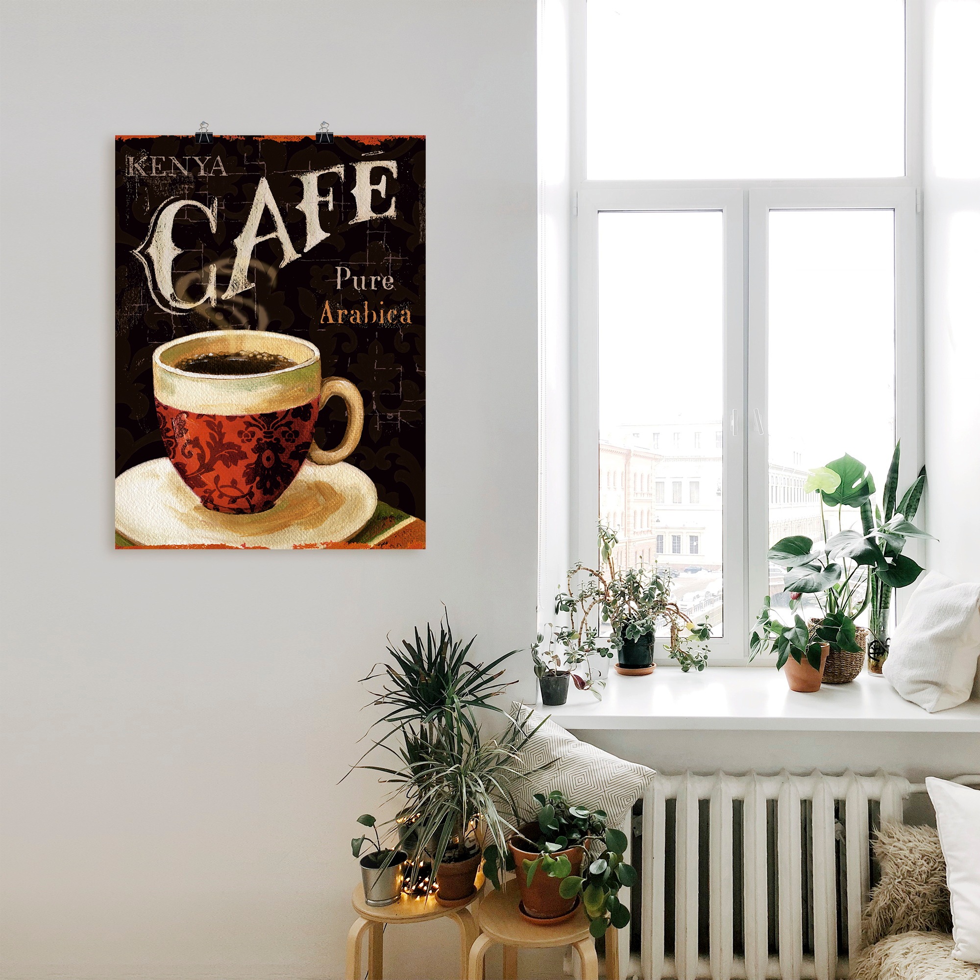 Artland Wandbild "Heutiger Kaffee I", Getränke, (1 St.), als Leinwandbild, günstig online kaufen