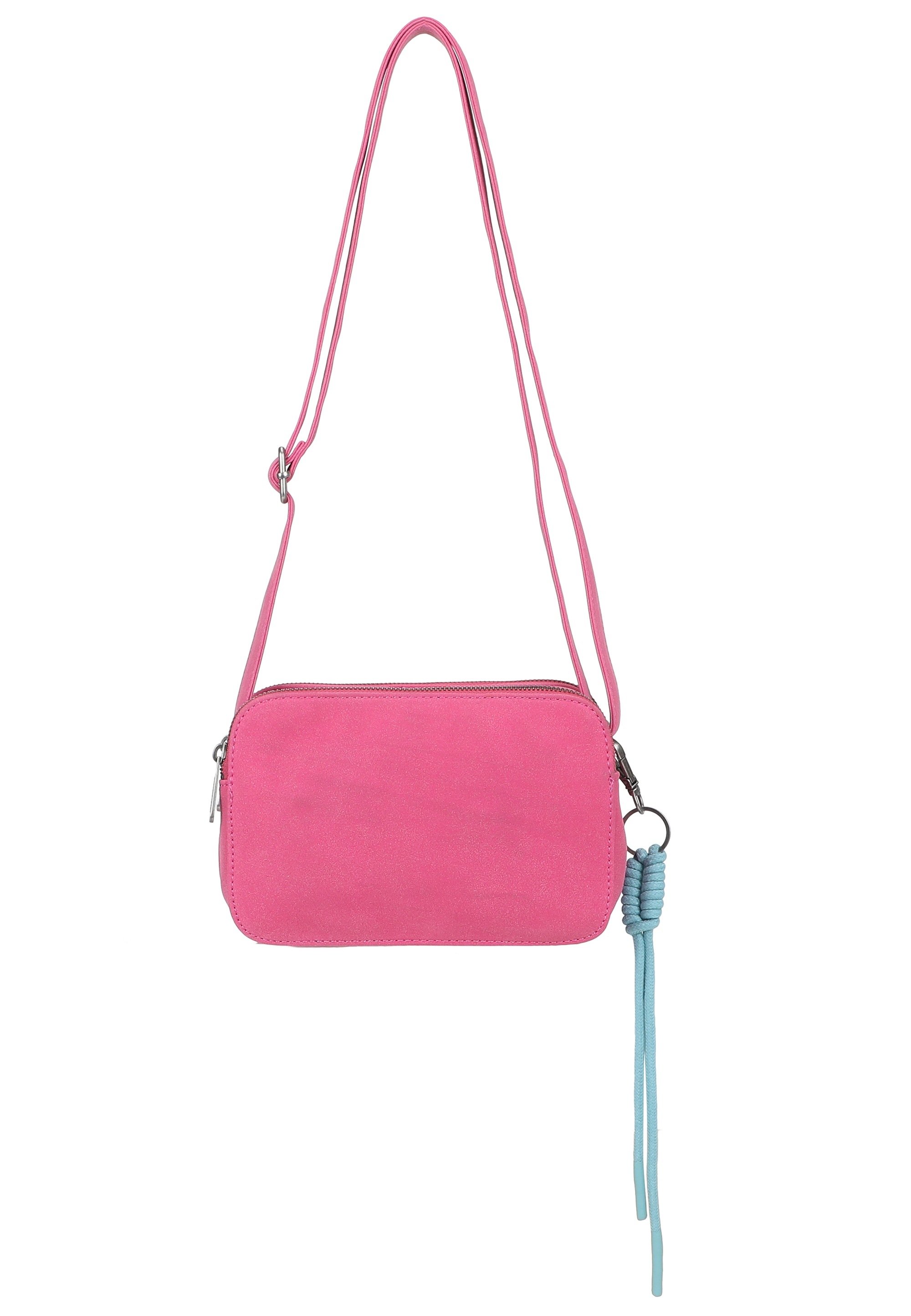 Fritzi Aus Preußen Schultertasche FRITZI AUS PREUSSEN "Jony Suede Jacky", Damen, Gr. B/H/T: 7cm x 14,5cm x 22cm, rosa (pink), Lederimitat, unifarben, Taschen Schultertasche, mit angerauter Materialoberfläche 3