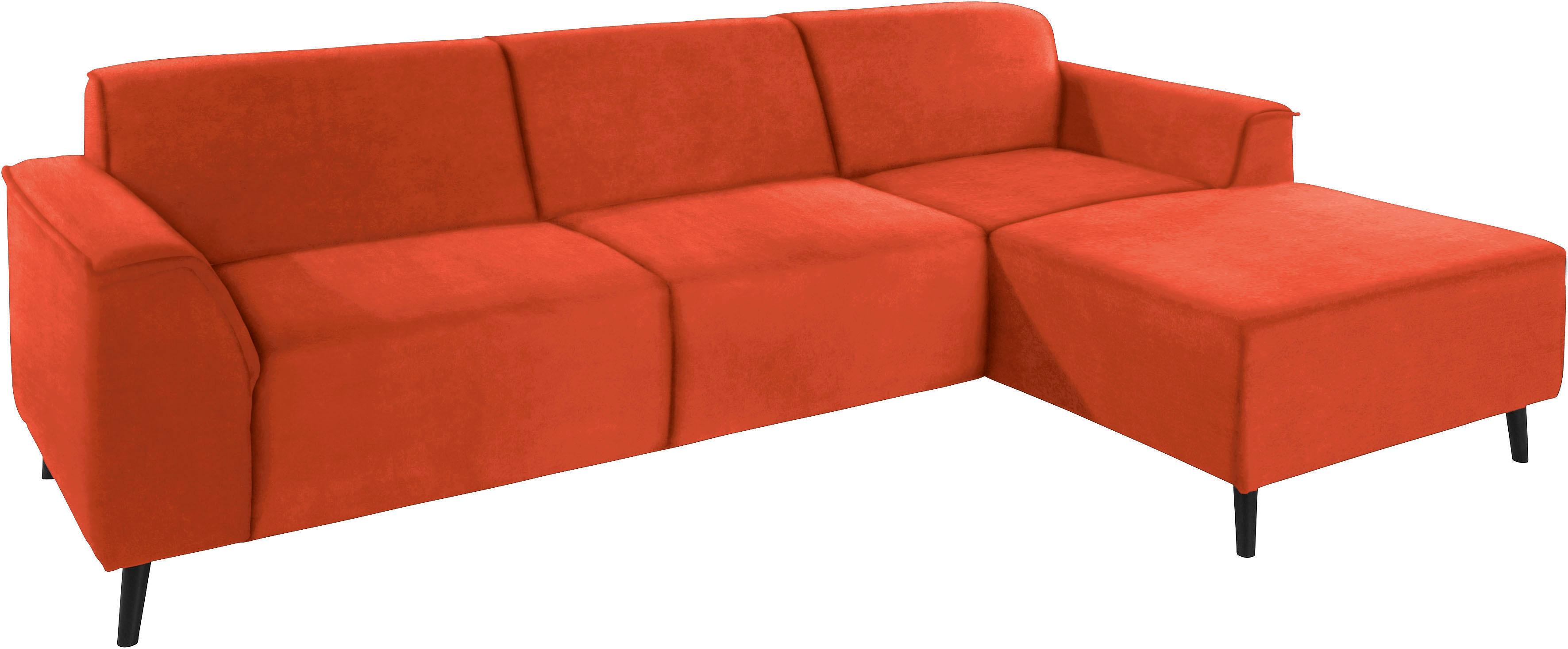 DOMO collection Ecksofa Amora, mit Recamiere, inklusive komfortablem Federkern