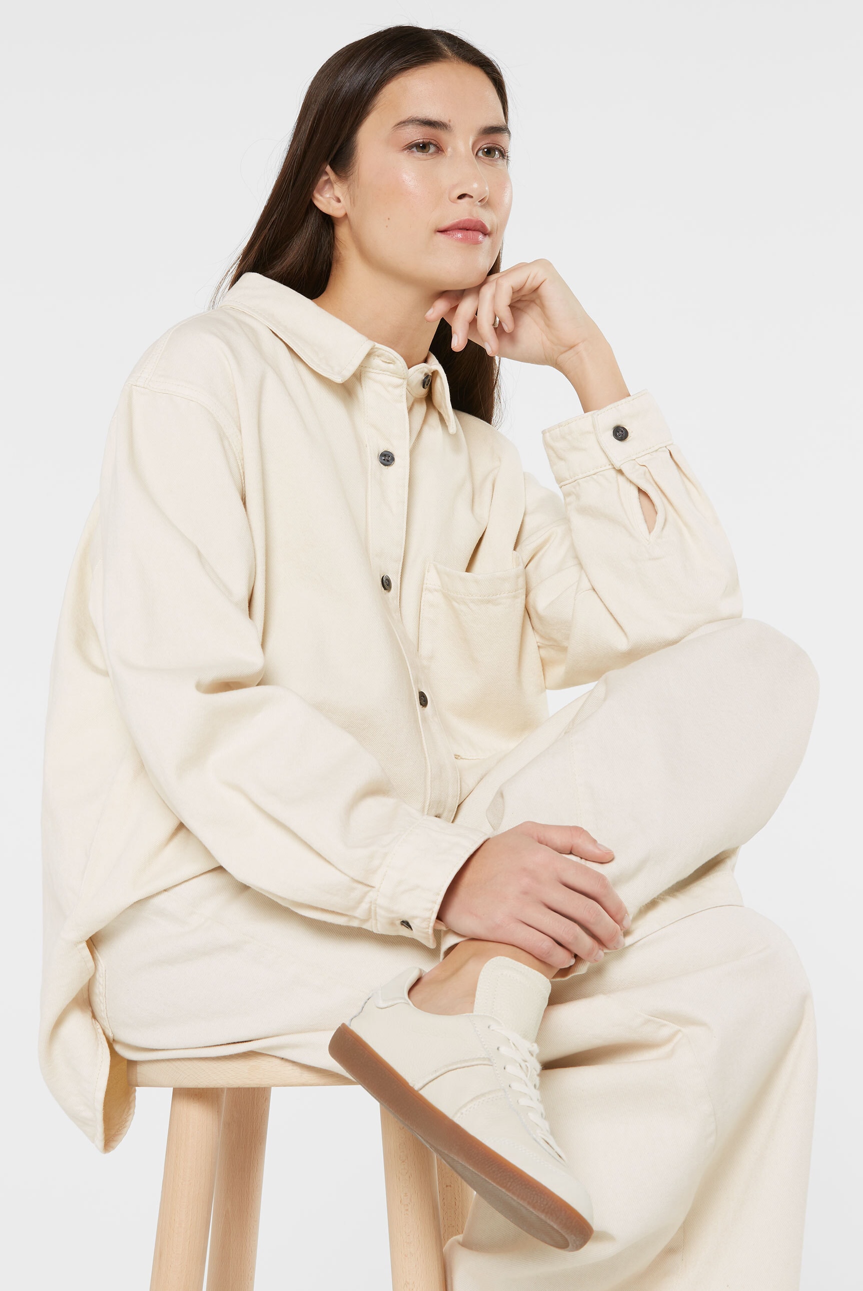 SENSES.THE LABEL Langarmbluse, aus Baumwolle