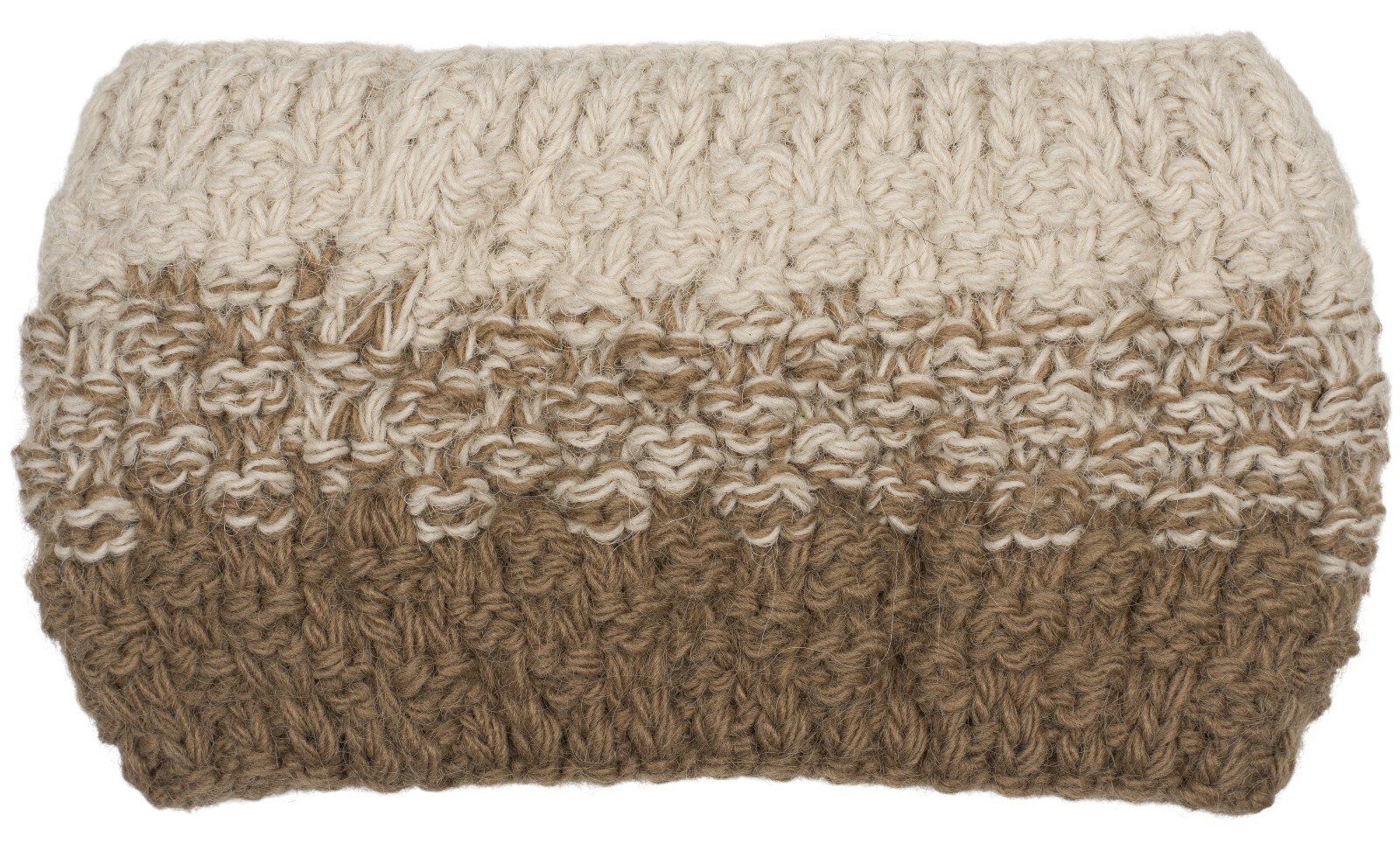 styleBREAKER Stirnband "2-Farbiges Ombré Strick Stirnband" 1 Stk.