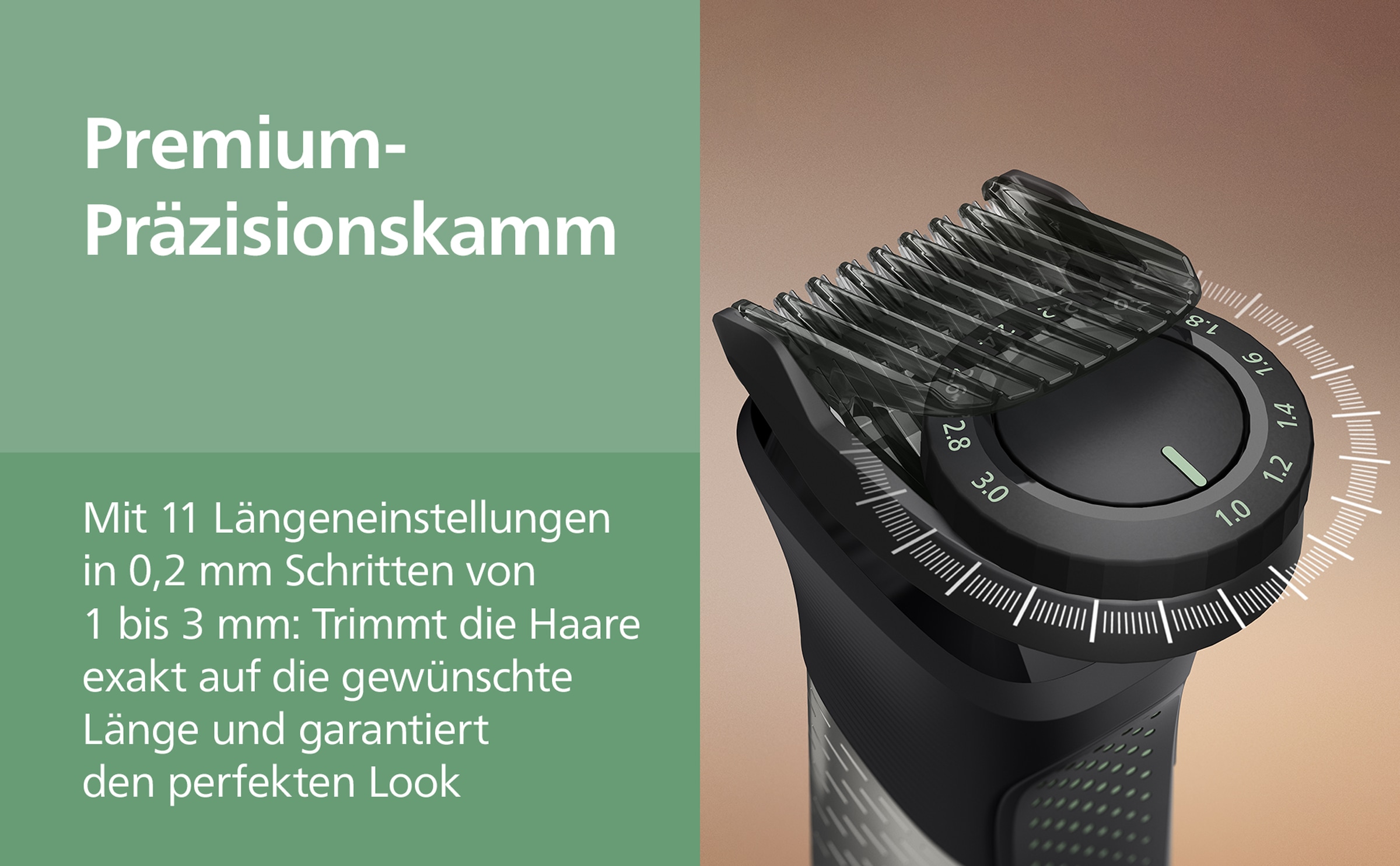 Philips Multifunktionstrimmer »Series 9000 MG9557/15« 20 Aufsätze 20-in-1-Trimmer für Gesicht, Körper und Kopfhaare