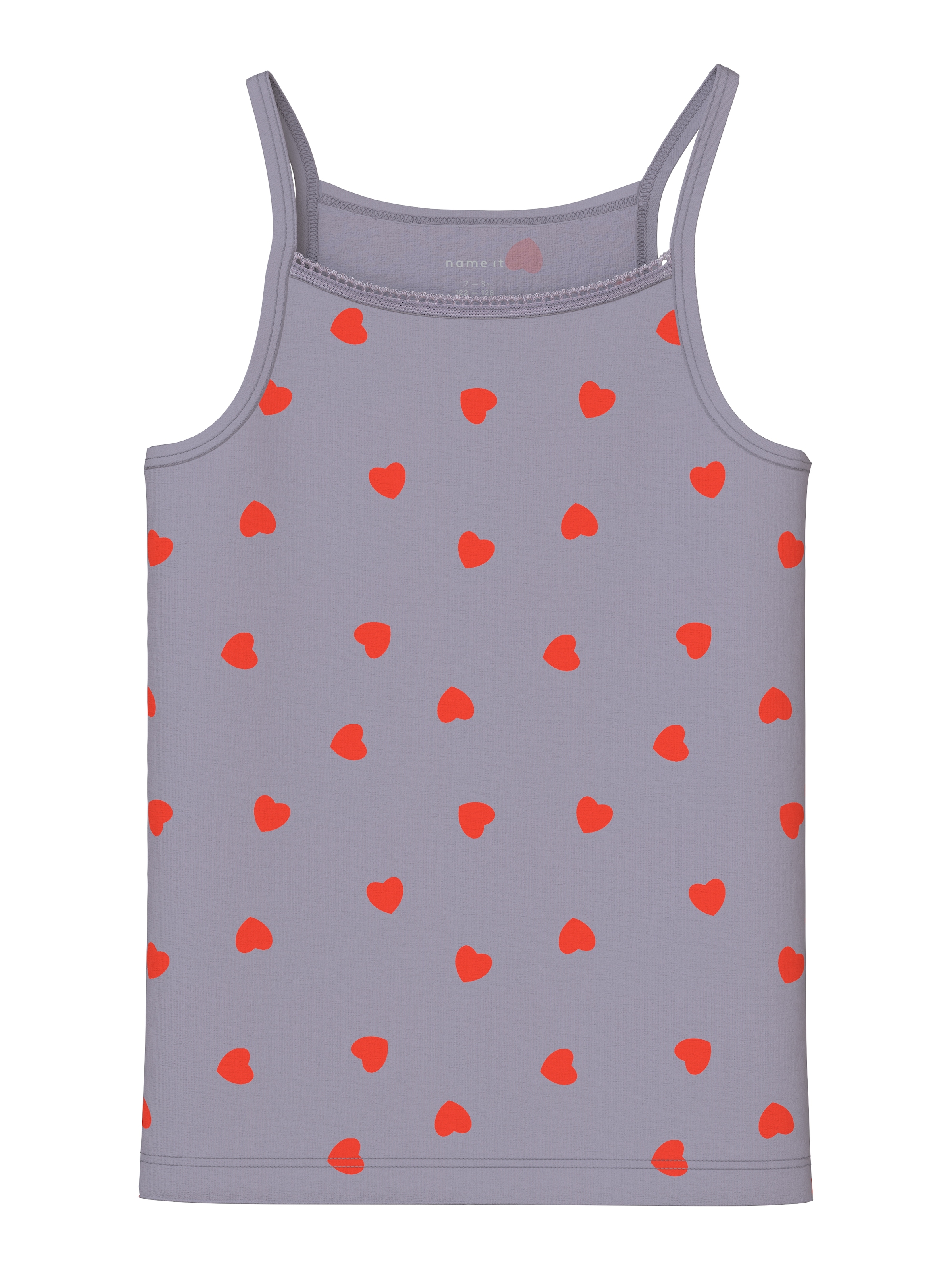 Name It Unterhemd »NKFSTRAP TOP 2P LAVENDER HEARTS NOOS« Packung, 2 Stk.