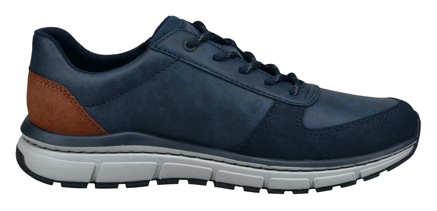 bugatti Keilsneaker  , Freizeitschuh, Halbschuh, Schnürer, Kontrastbesatz an der Ferse