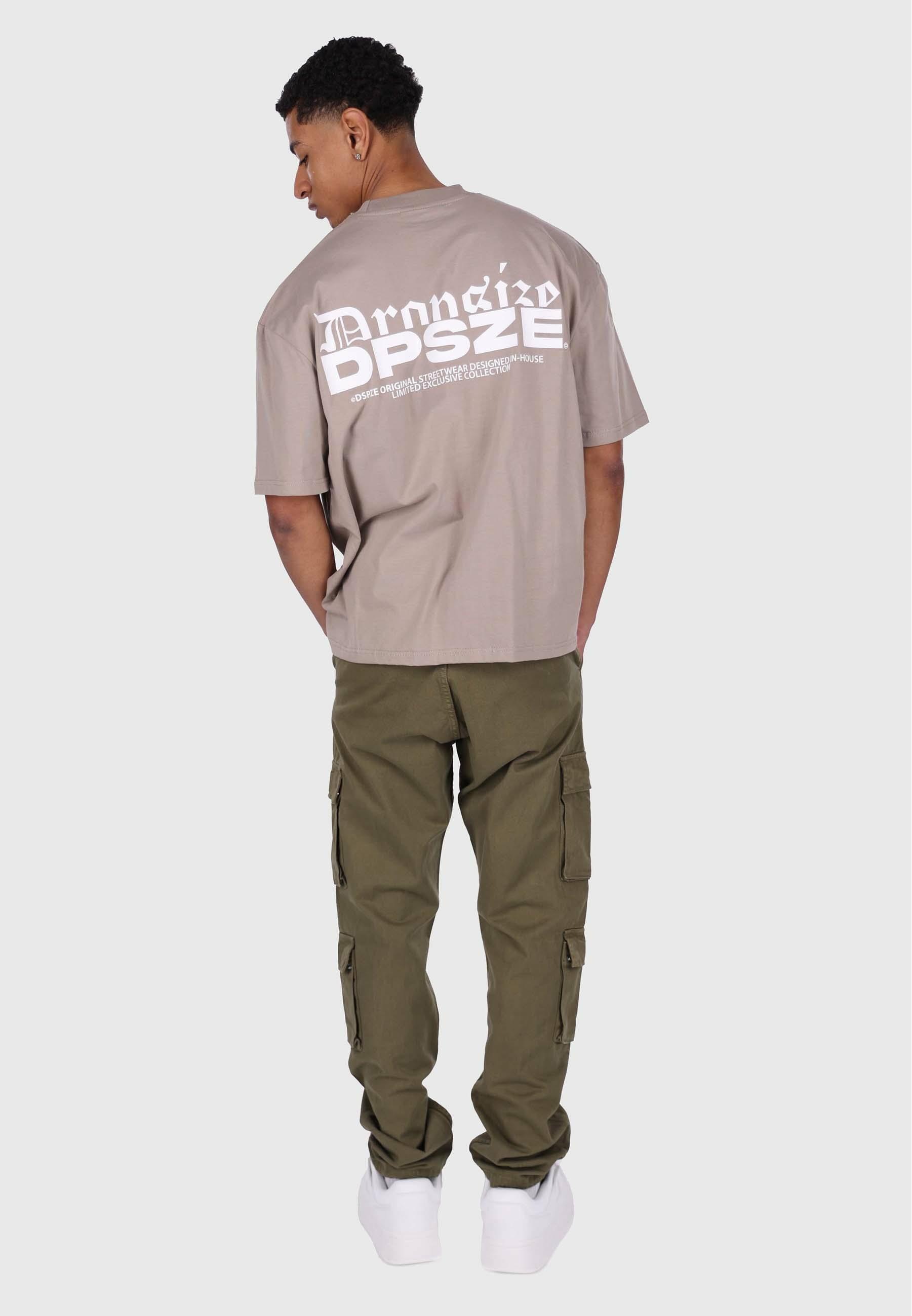Dropsize T-Shirt »Dropsize HEAVY OVERSIZE DPSZE SPLIT FONT T-SHIRT«, (1 tlg.)