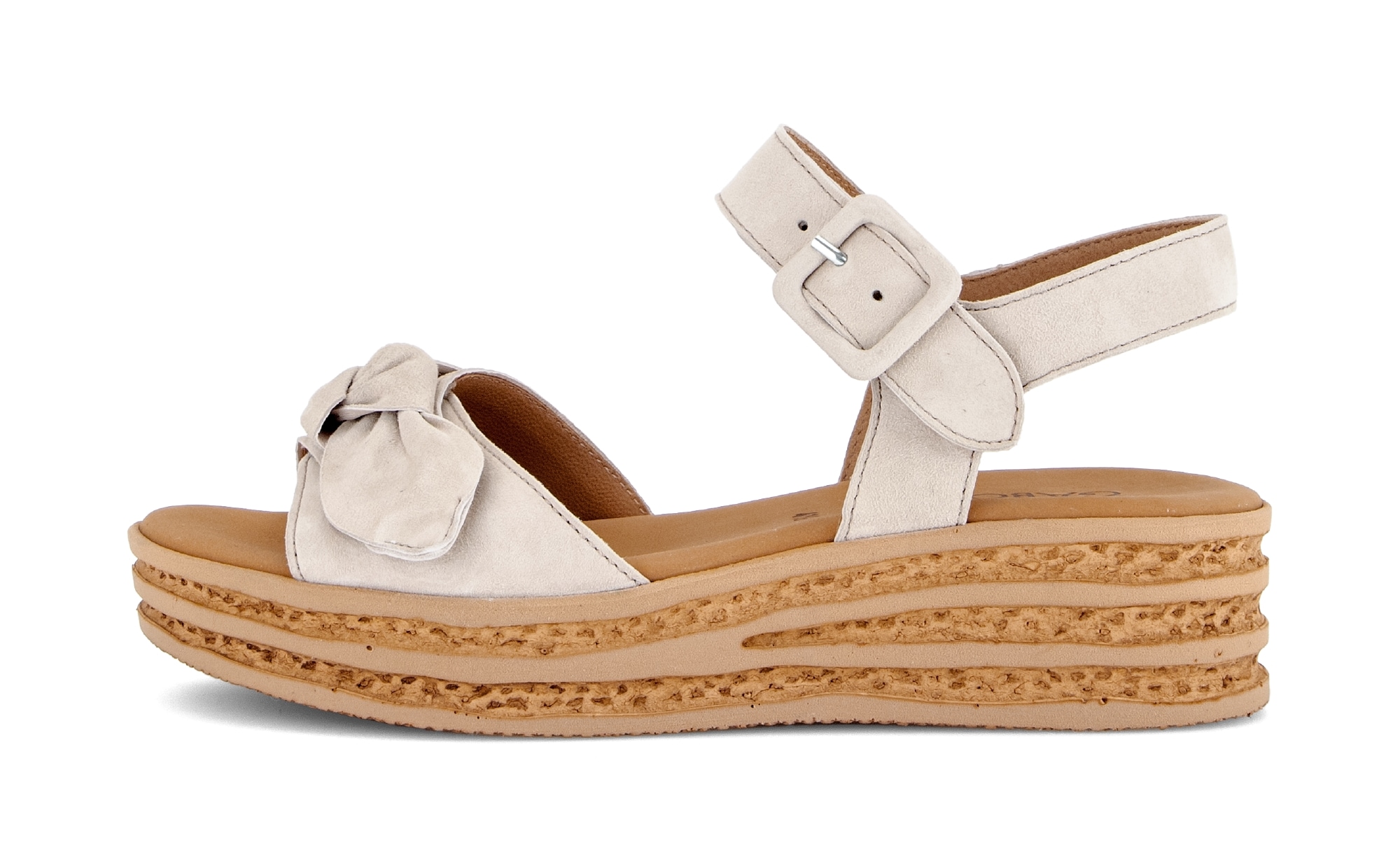 Gabor Keilsandalette  , Sommerschuh, Riemchensandale mit praktischen Klettverschlüssen