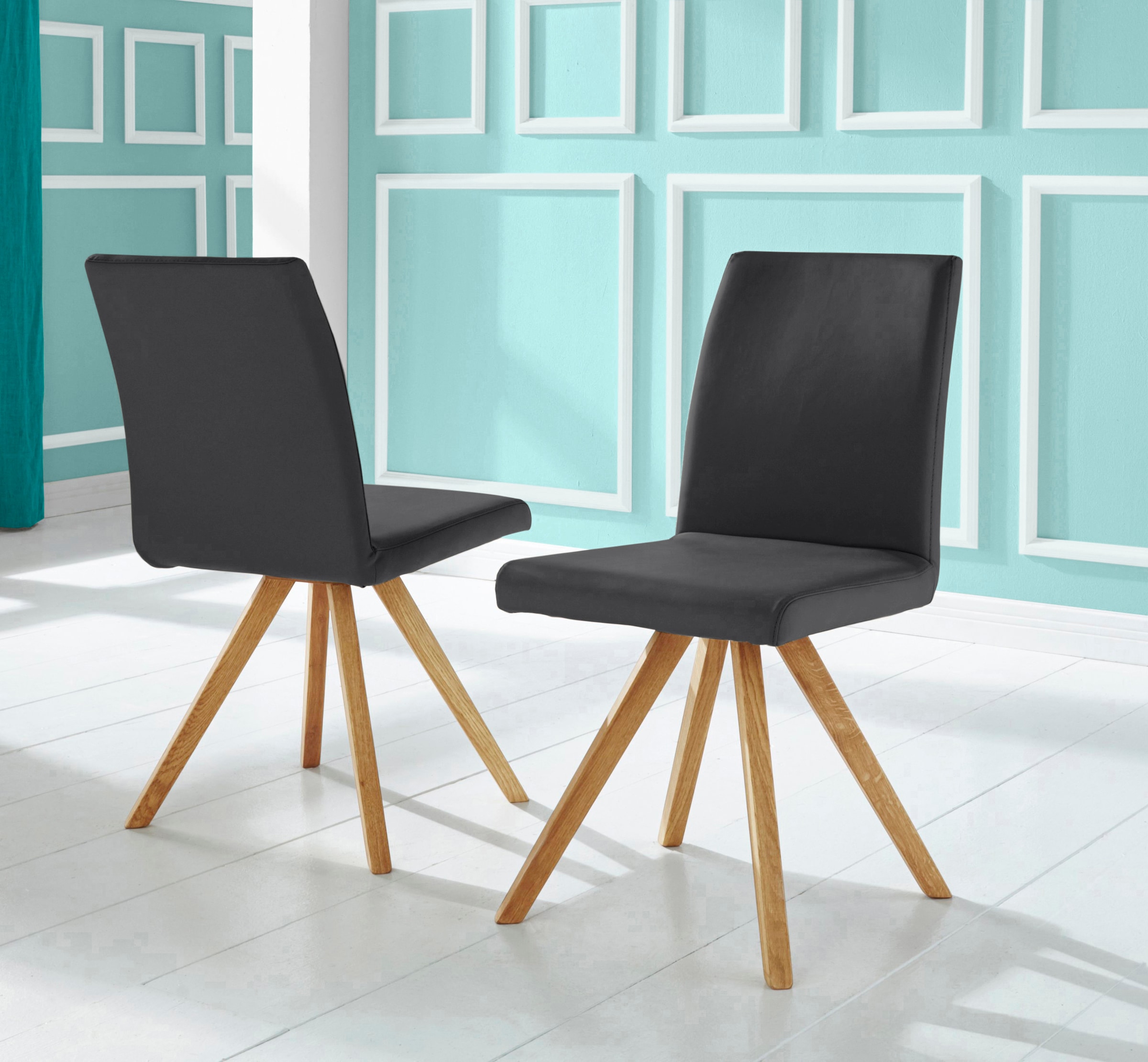 Home affaire Schalenstuhl "Rio" (Set) 2 Stk.Bezug in Kunstleder oder Strukt günstig online kaufen