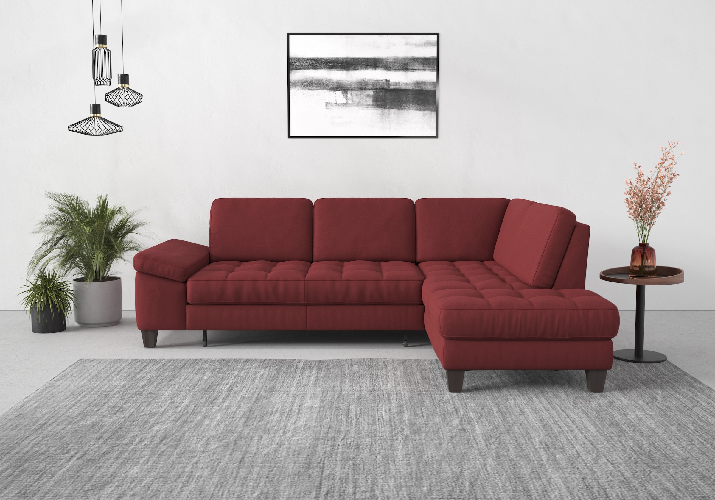 sit&more Ecksofa "Westham L-Form" mit Ottomane, mit oder ohne Schlaffunktion, Bettkasten, Verstellung