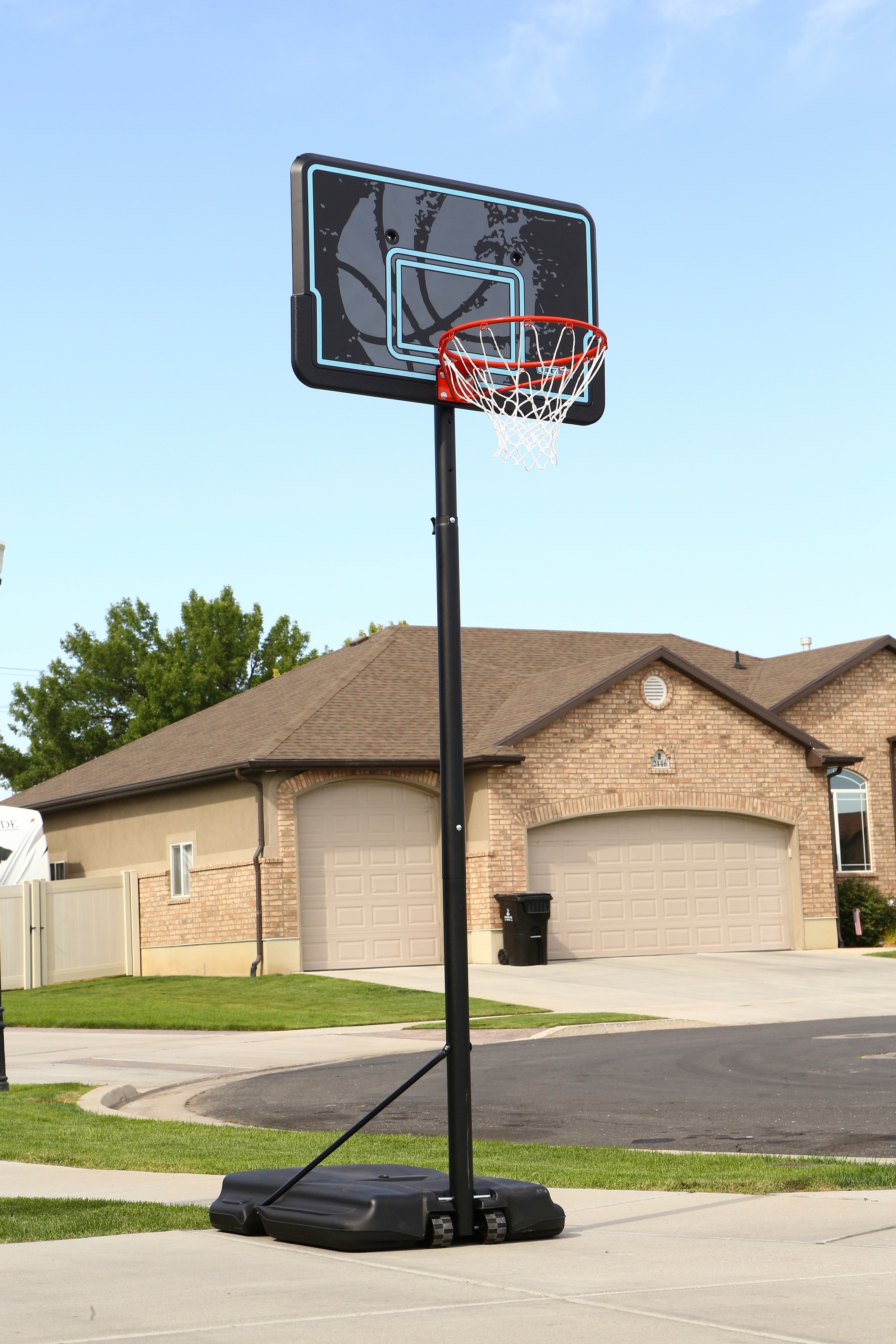 50NRTH Basketballkorb »Texas«, höhenverstellbar schwarz/blau | BAUR | Basketballkörbe