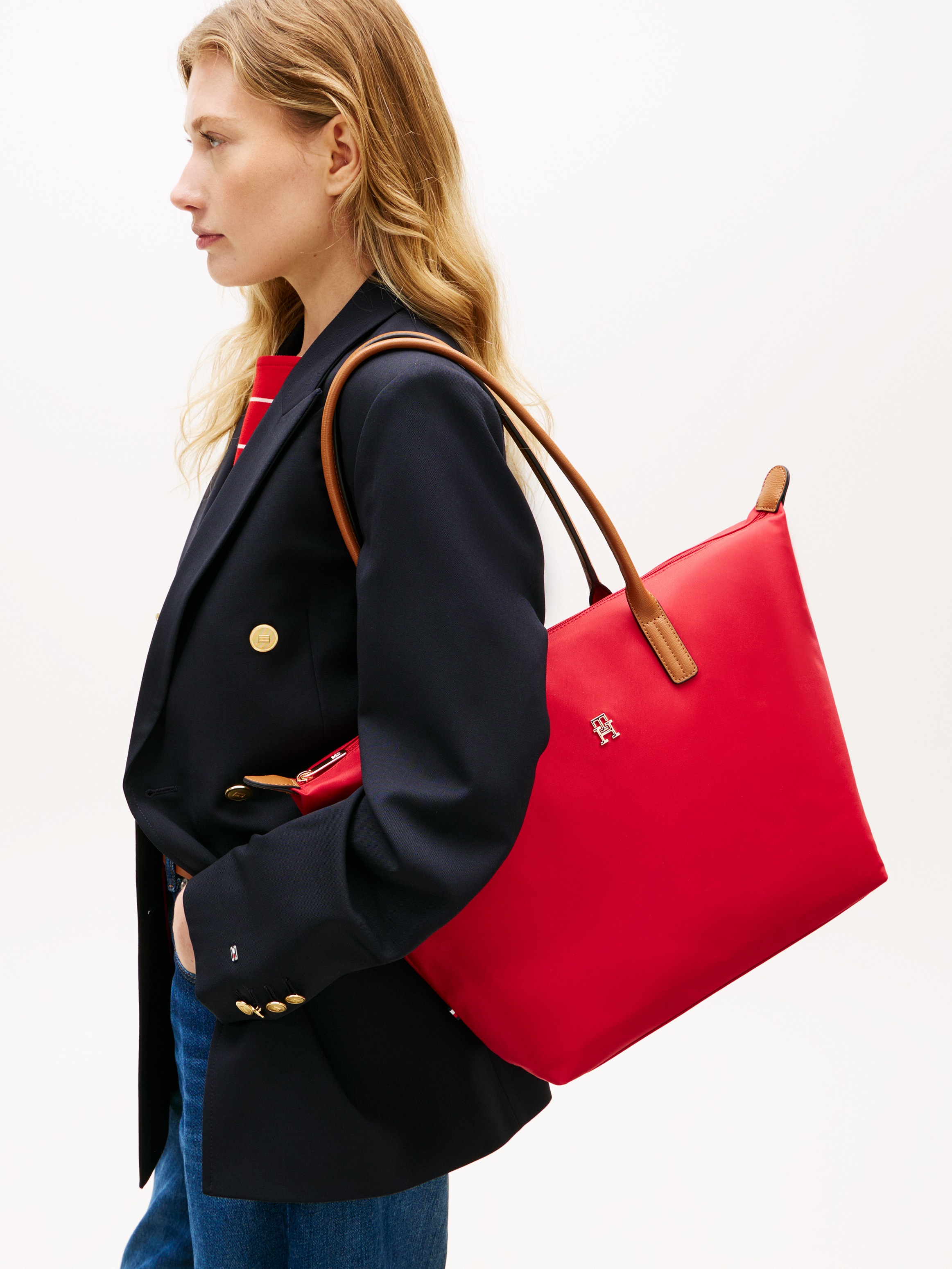 Tommy Hilfiger Tragetasche "POPETTE TOTE" Damen Handtasche, Schultertasche günstig online kaufen