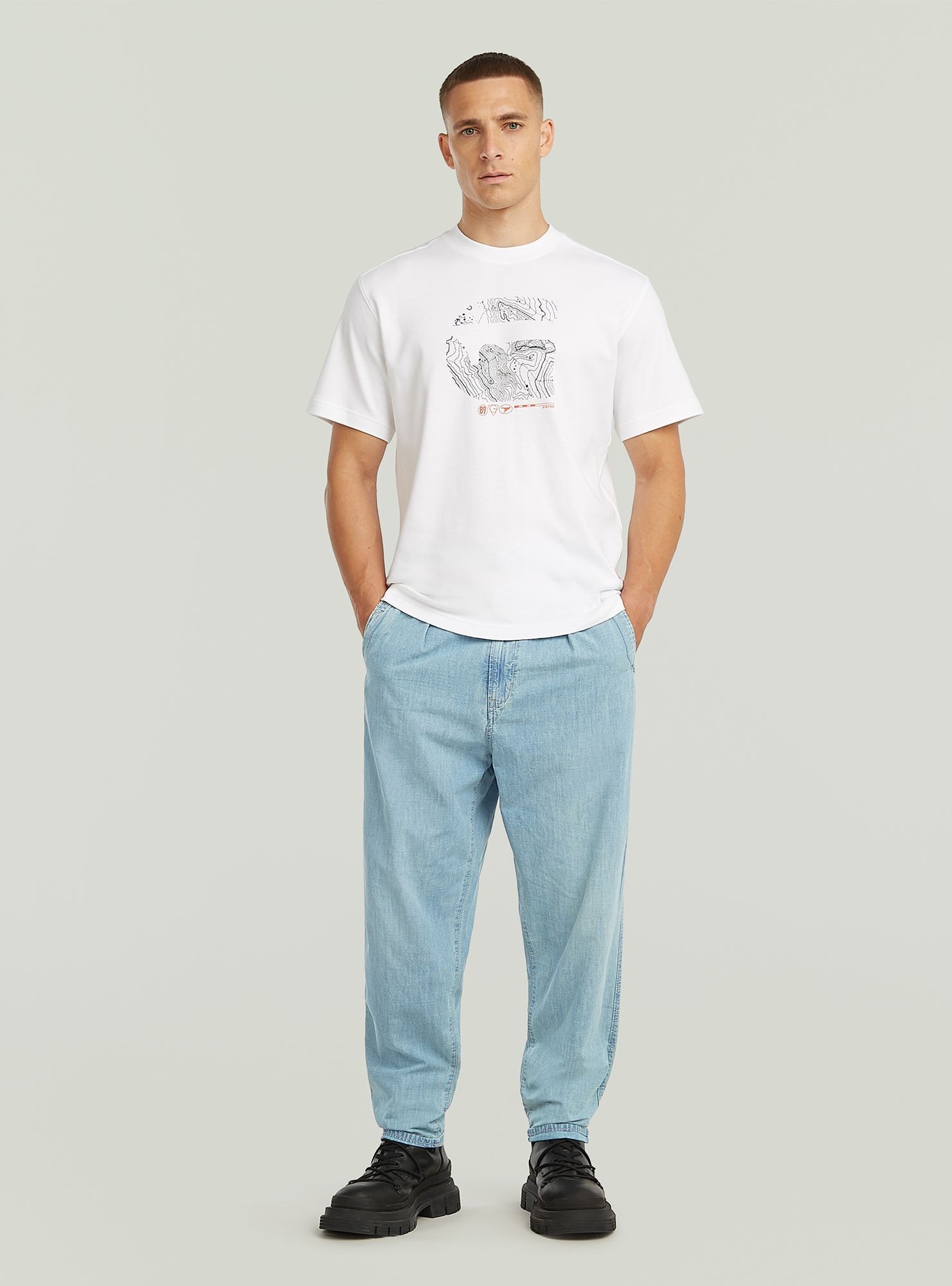 G-STAR Regular-fit-Jeans »Pleated Chino Denim«