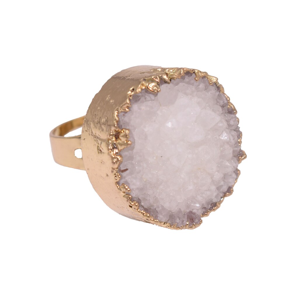 Firetti Fingerring »Schmuck Geschenk Damenring Goldring Edelstein Farbstein Achat«