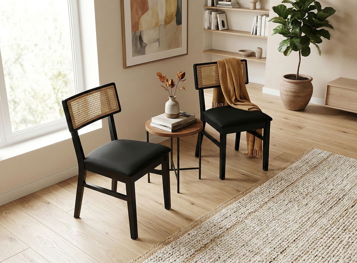 Jahnke Esszimmerstuhl "VIENNA SIT DUO" () Esszimmerstuhl (2er Set), Massivholz, gepolstert, bis 110 kg belastbar
