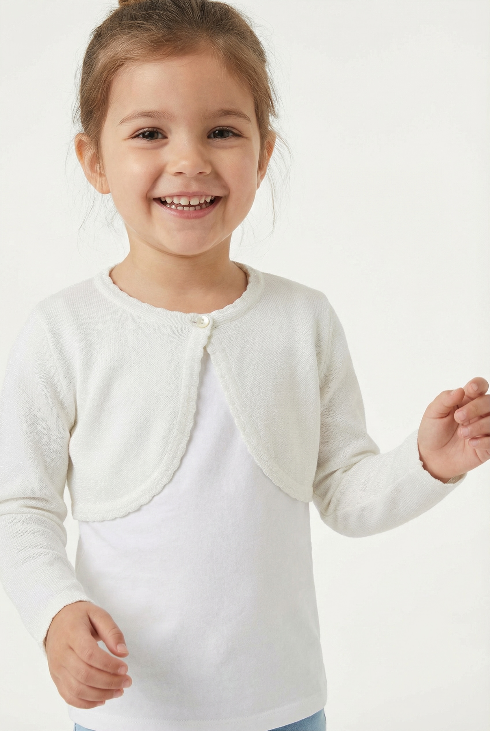 happy girls Bolero im dezenten Glitzerlook und mit gewellten Kanten