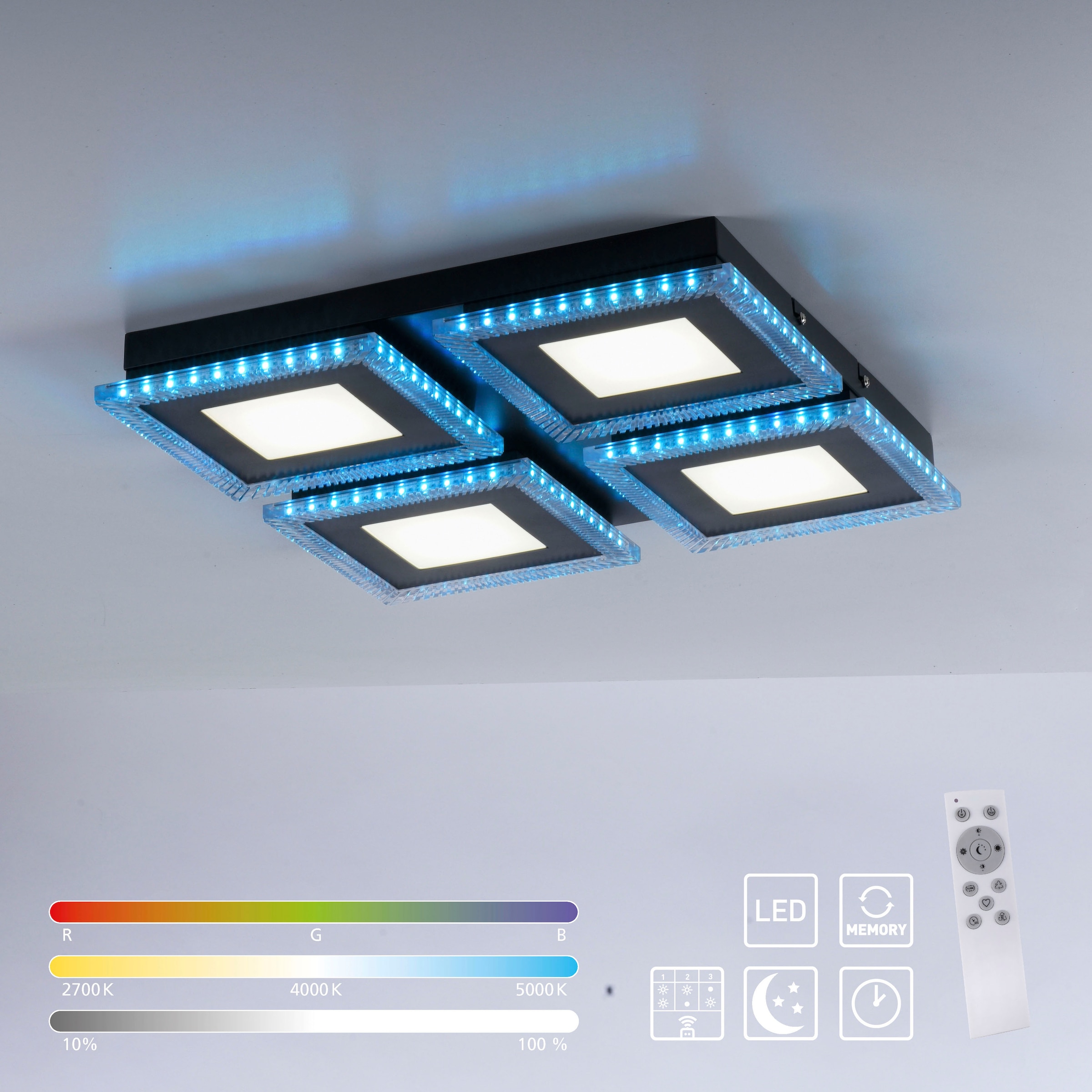 2 LED | flammig-flammig Deckenleuchte »ACRI«, Direkt BAUR Leuchten