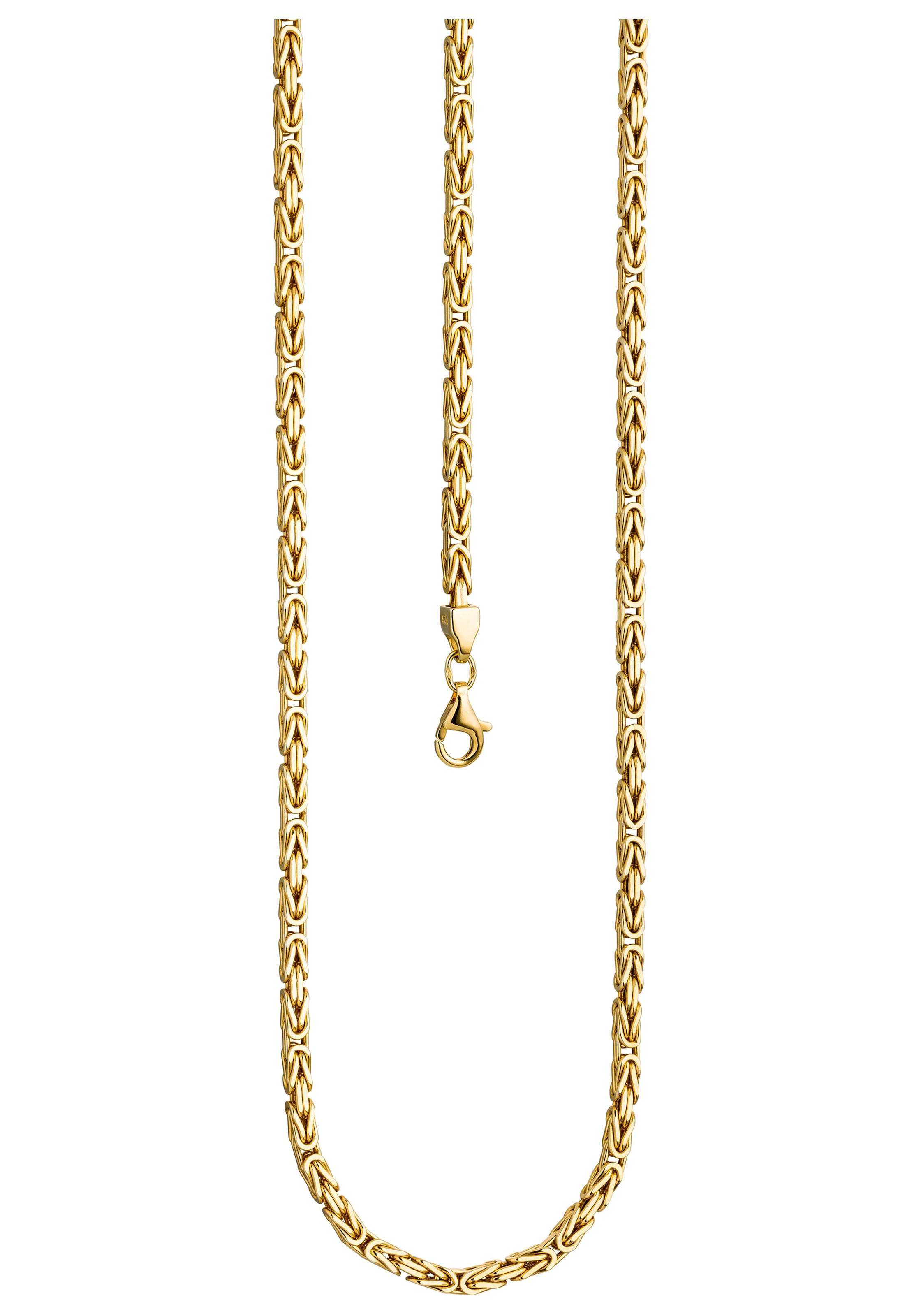 JOBO Kette ohne Anhänger, Königskette 925 Silber vergoldet 60 cm online  bestellen | BAUR