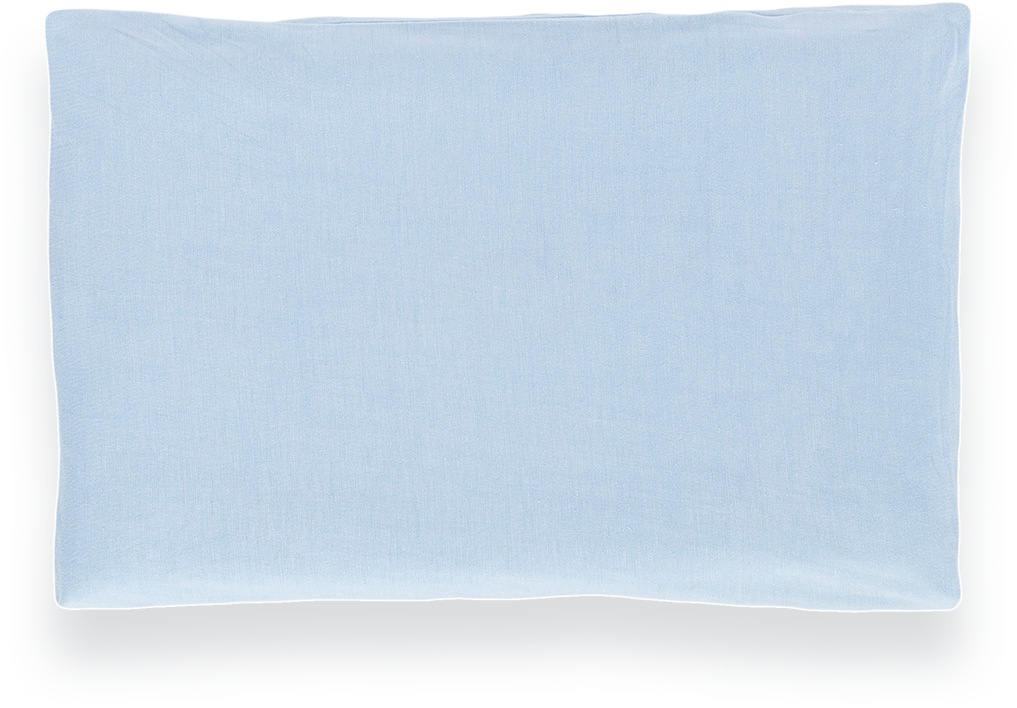 TRÄUMELAND Baby Babykissen "Kissenbezug für WOLKE Babykopfkissen"blau, unifarben, unifarben, Lyocell (Tencel), Dekokissen_Sitzkissen_Kissenhüllen