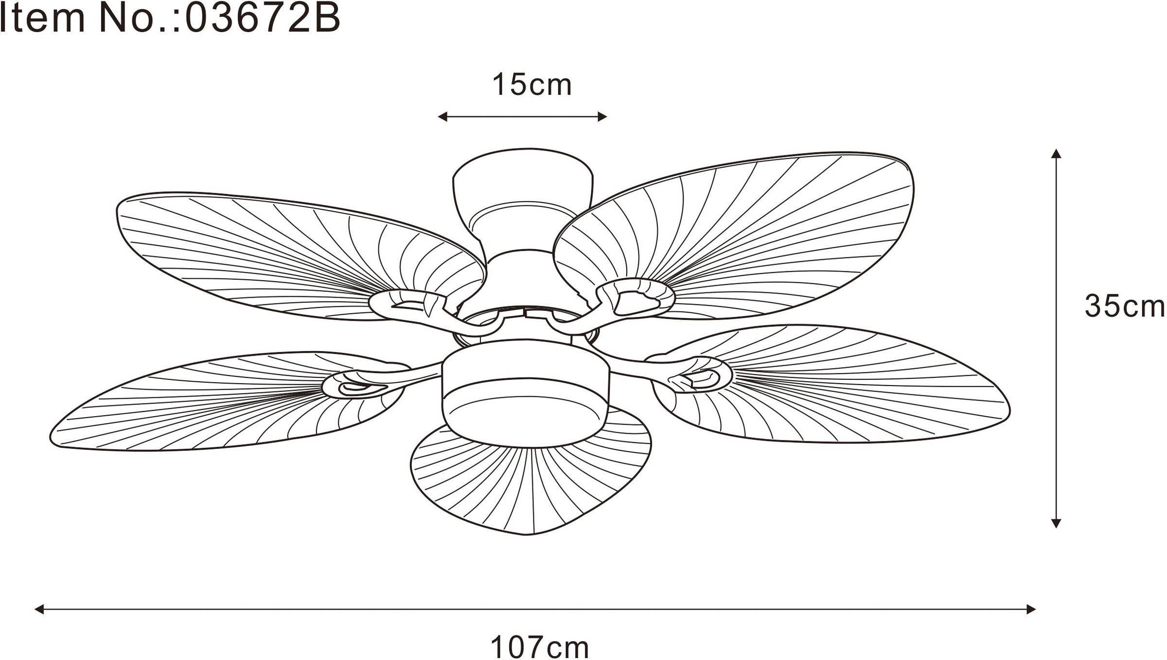 GLOBO LIGHTING Deckenleuchte »ELISE« LED-Modul 1 Stk. warmweiß - kaltweiß Ventilator kühlen-heizen holzoptik CCT 3000/4500/6000K