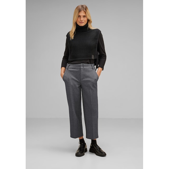 STREET ONE Stoffhose »Jacquard Casual Fit Hose«, Zweifarbiges  Jacquard-Muster für bestellen | BAUR