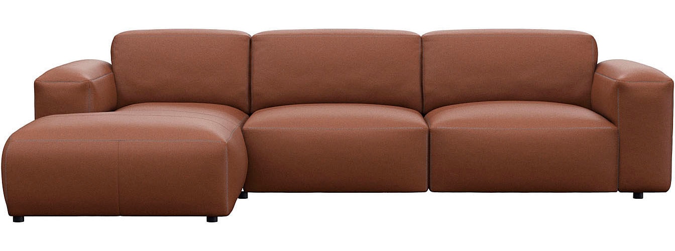 FLEXLUX Ecksofa "Lucera bequem und komfortabel durch hochwertigen Sitzaufba günstig online kaufen